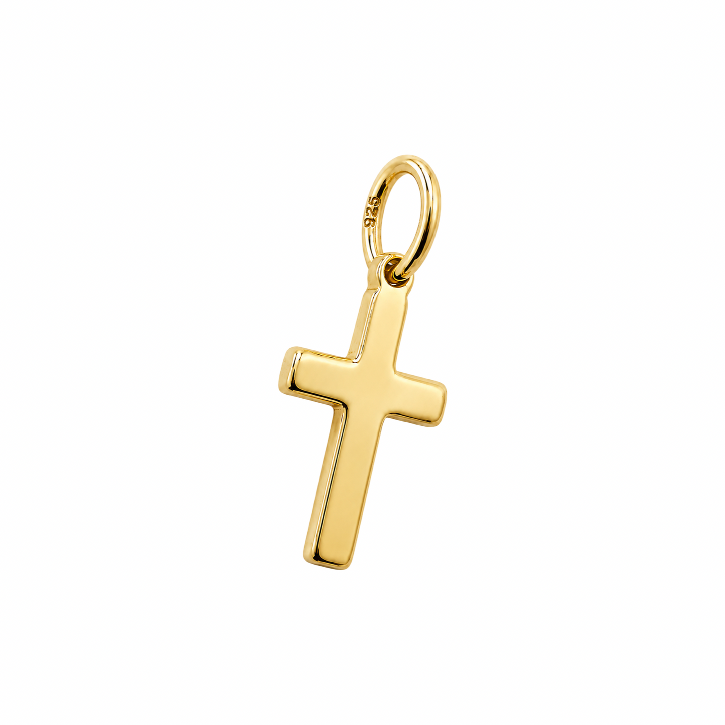 Gold-Plated Sterling Silver 925 Cross Pendant