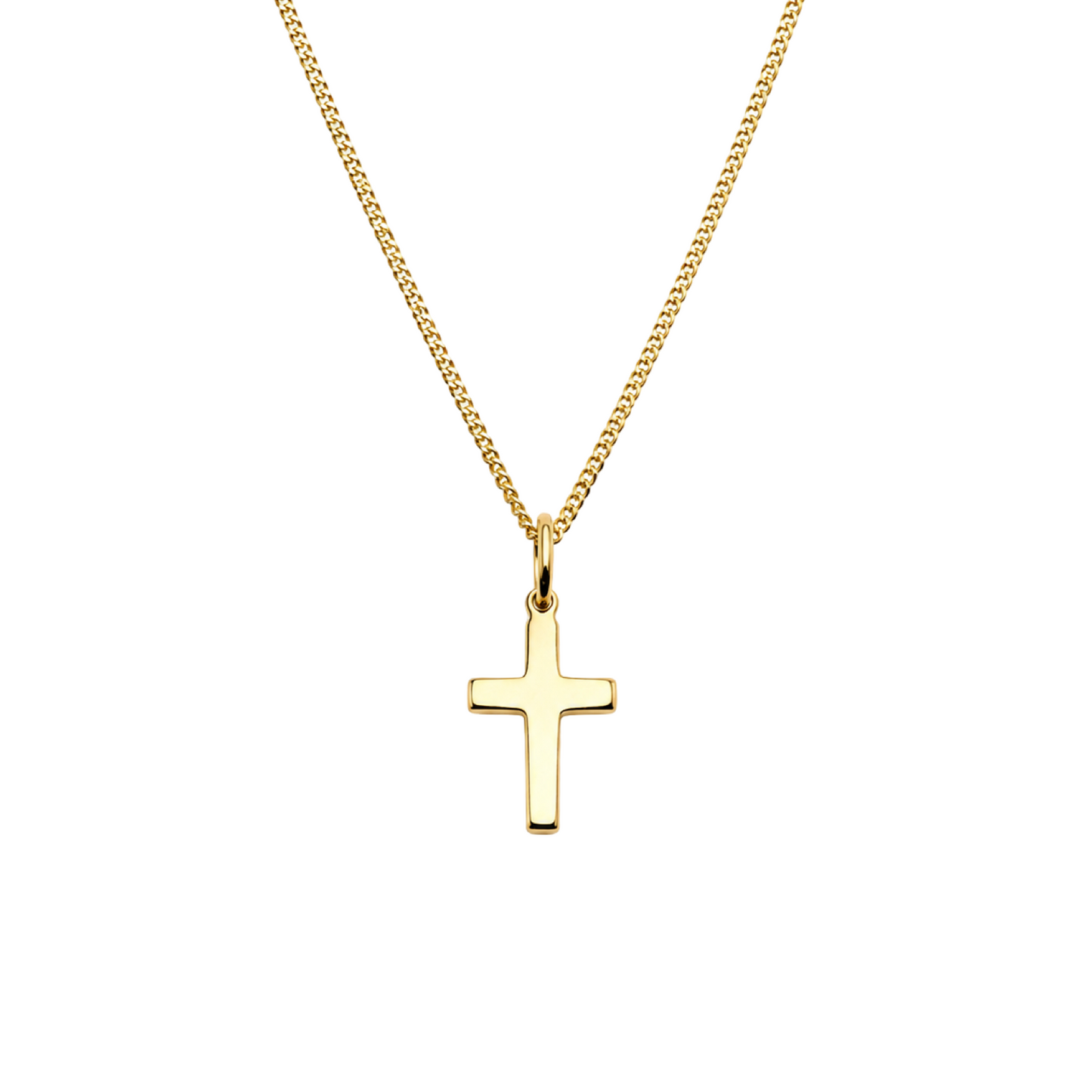 Gold-Plated Sterling Silver 925 Cross Necklace