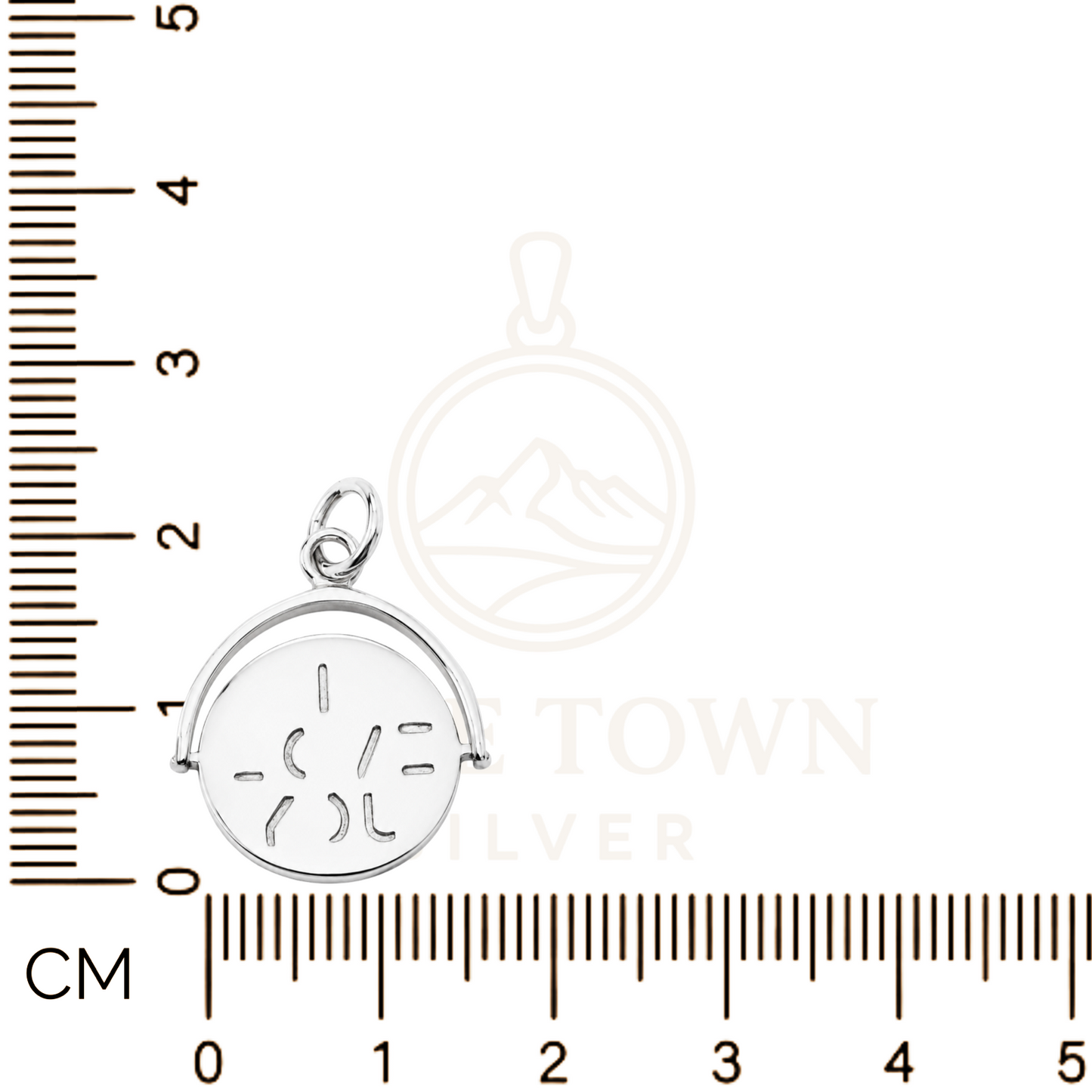 I Love You Spinner Charm Sterling Silver 925