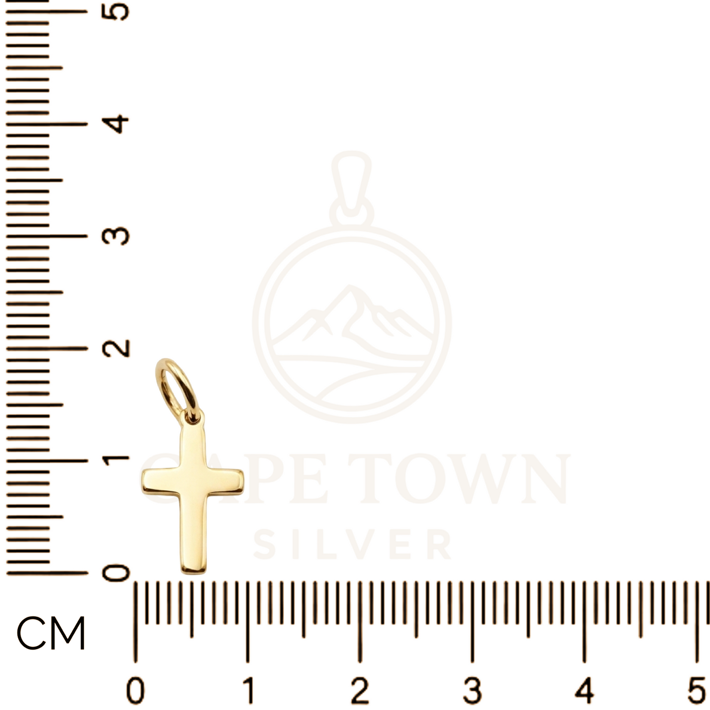Gold-Plated Sterling Silver 925 Cross Pendant