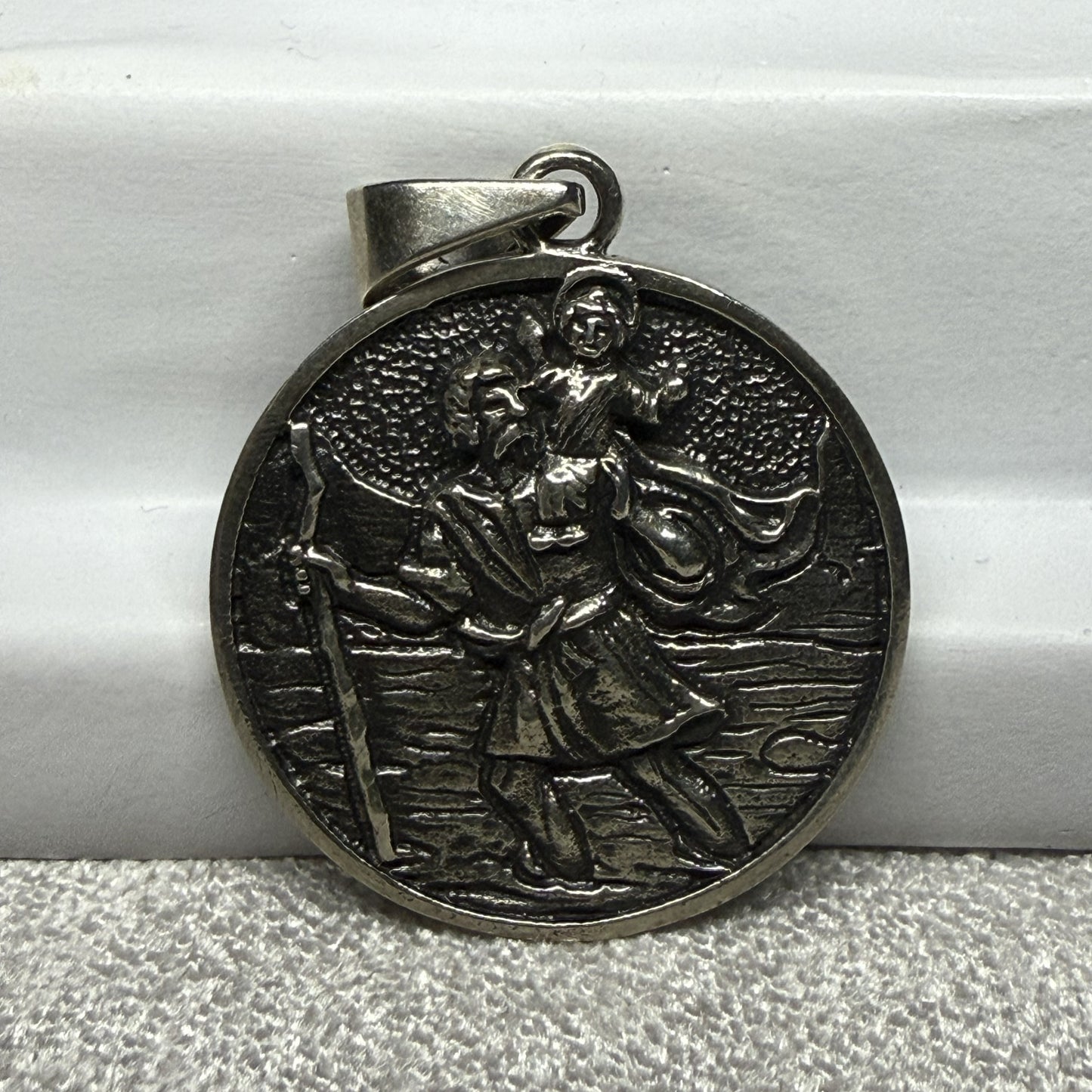 Saint Christopher Sterling Silver 925 Pendant