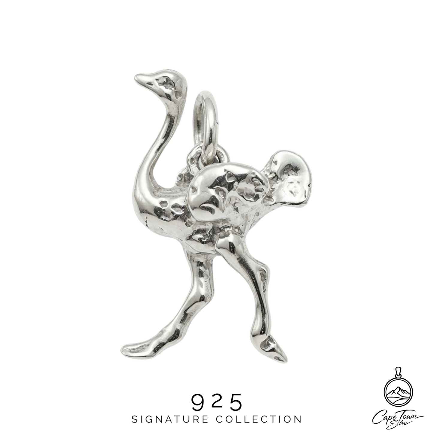 Signature Ostrich 925 Sterling Silver