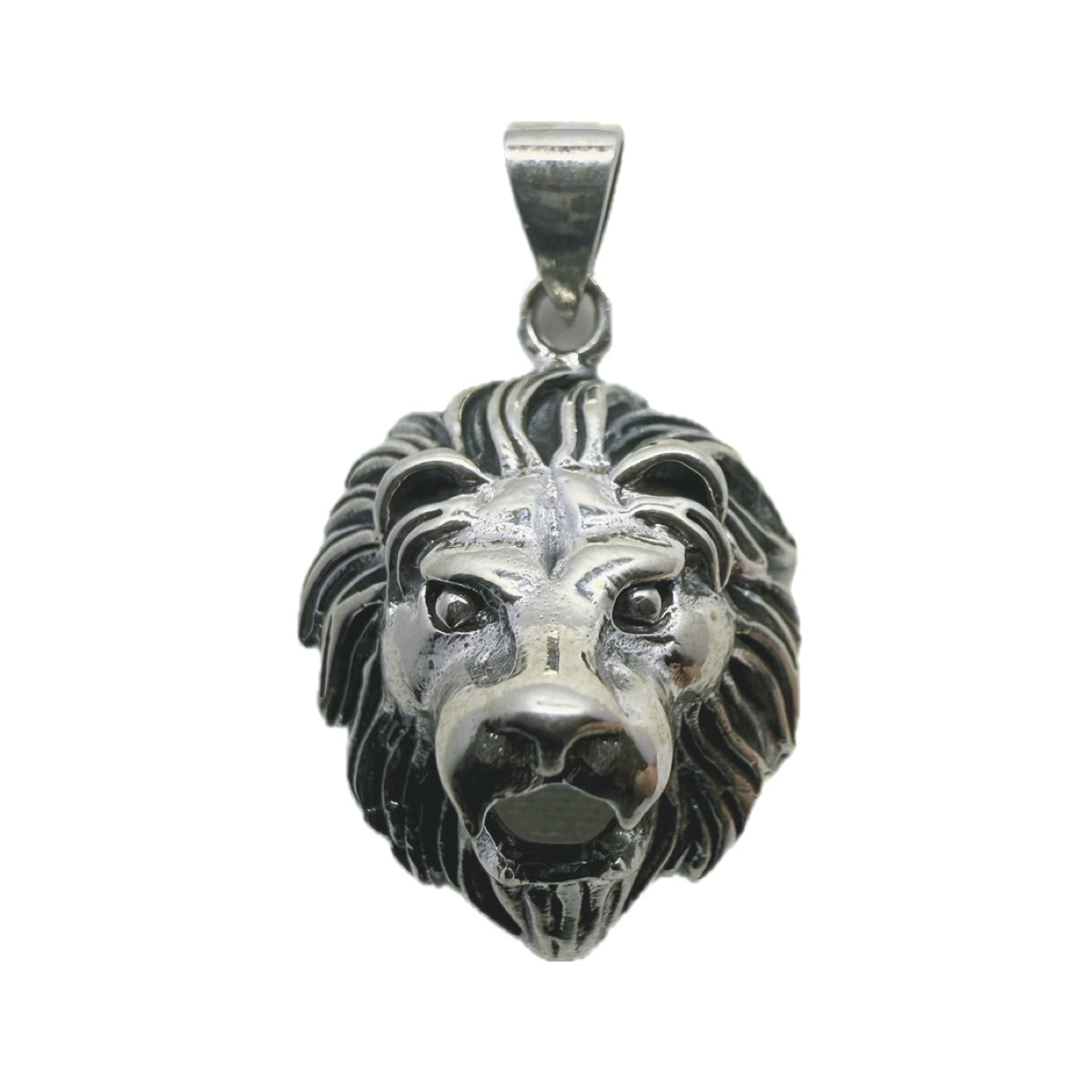 Lion Head Sterling Silver 925 Pendant