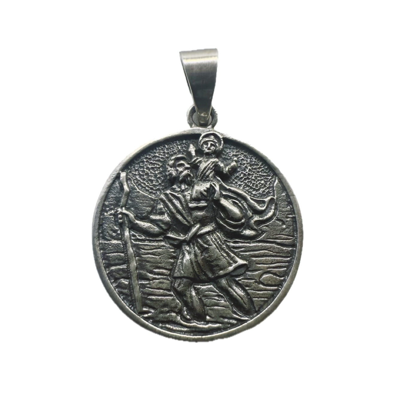 Saint Christopher Sterling Silver 925 Pendant