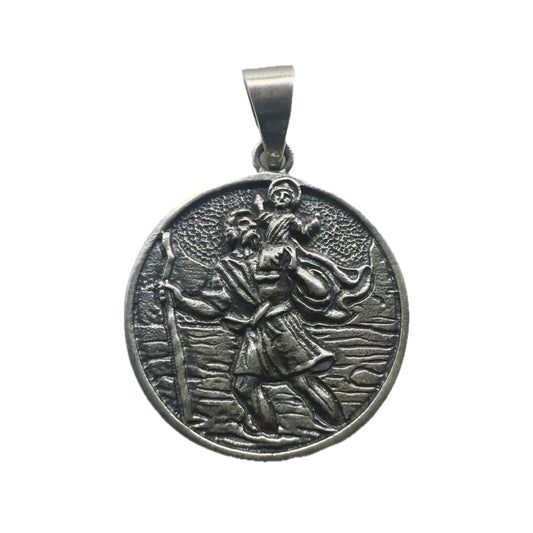 Saint Christopher Sterling Silver 925 Pendant