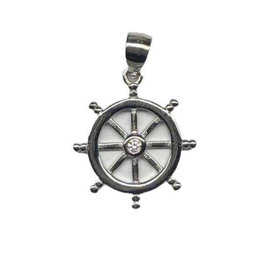 Boat Helm Sterling Silver 925 Pendant