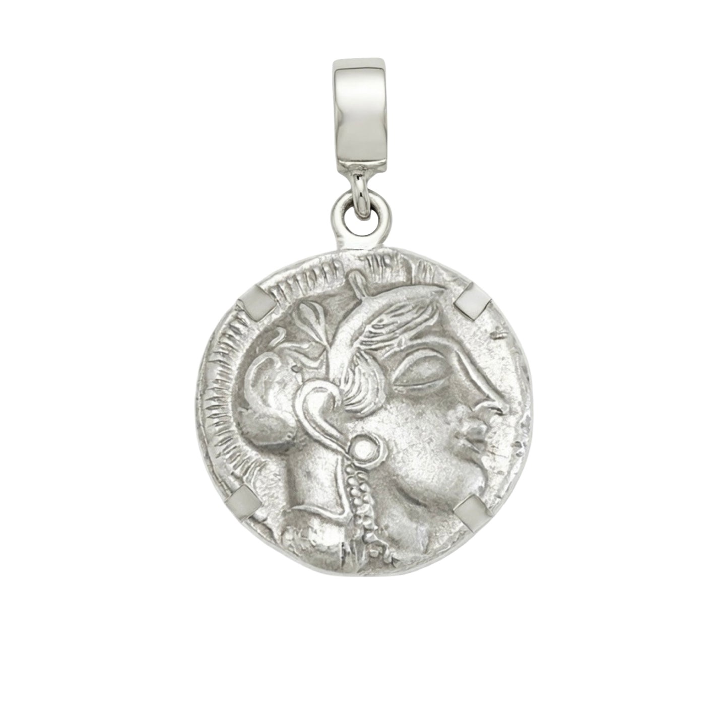 Signature Owl of Athena Coin 925 Sterling Silver