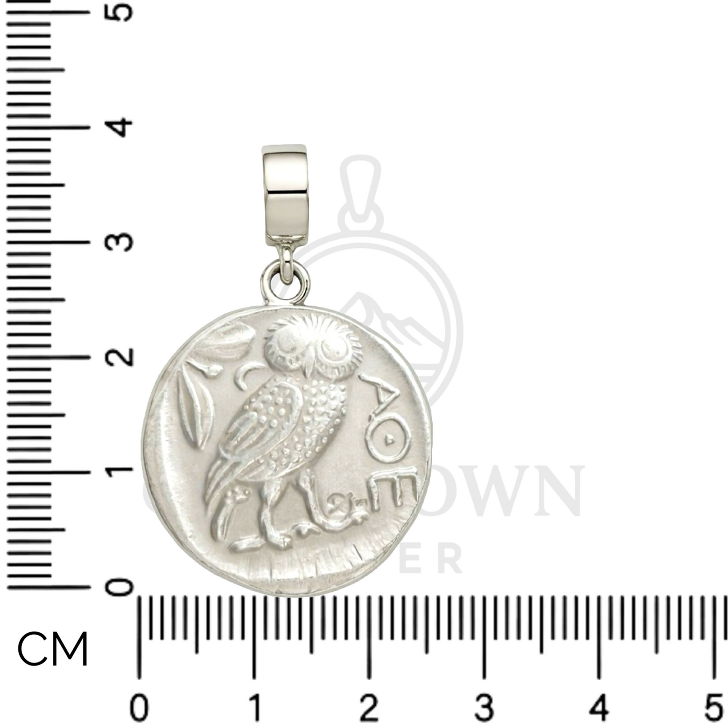 Signature Owl of Athena Coin 925 Sterling Silver