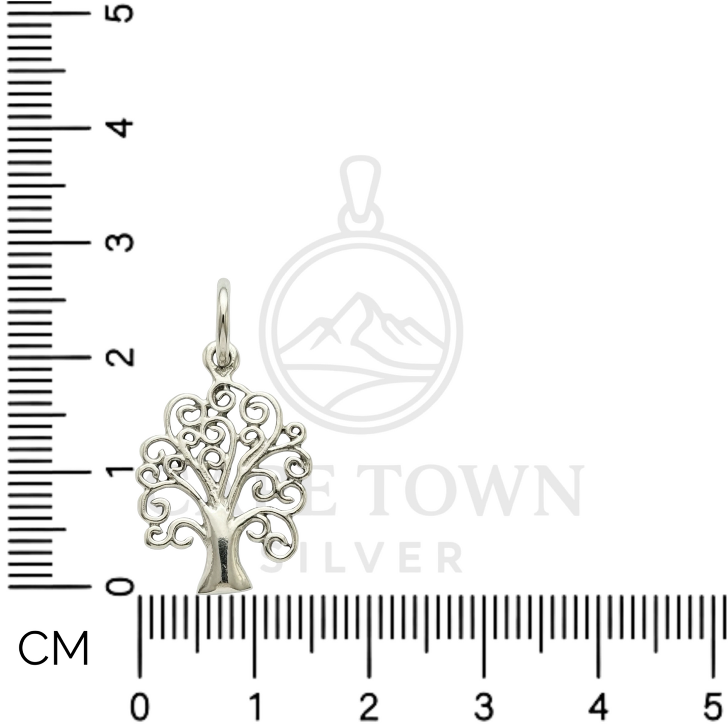 925 Sterling Silver Tree Charm Pendant