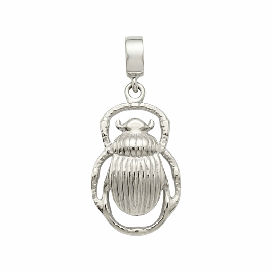 Signature Scarab Beatle 925 Sterling Silver
