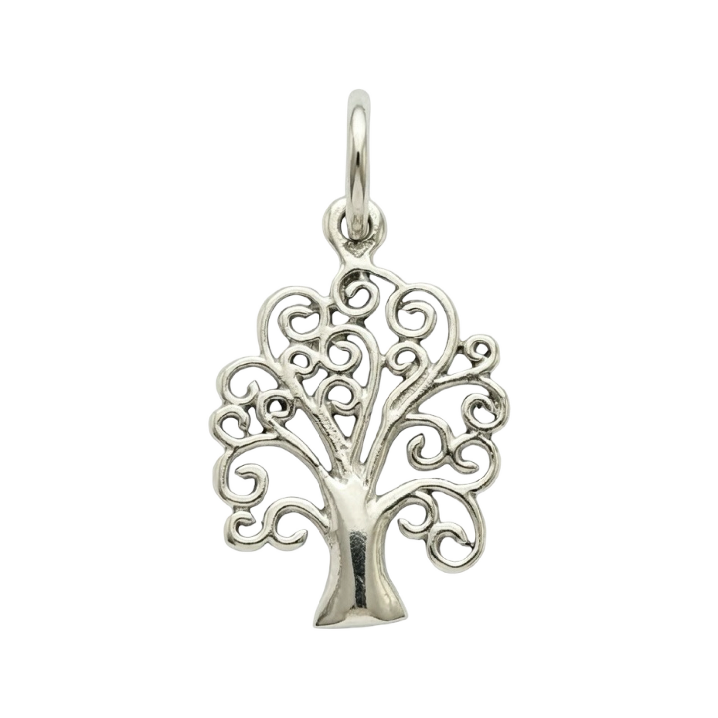 925 Sterling Silver Tree Charm Pendant