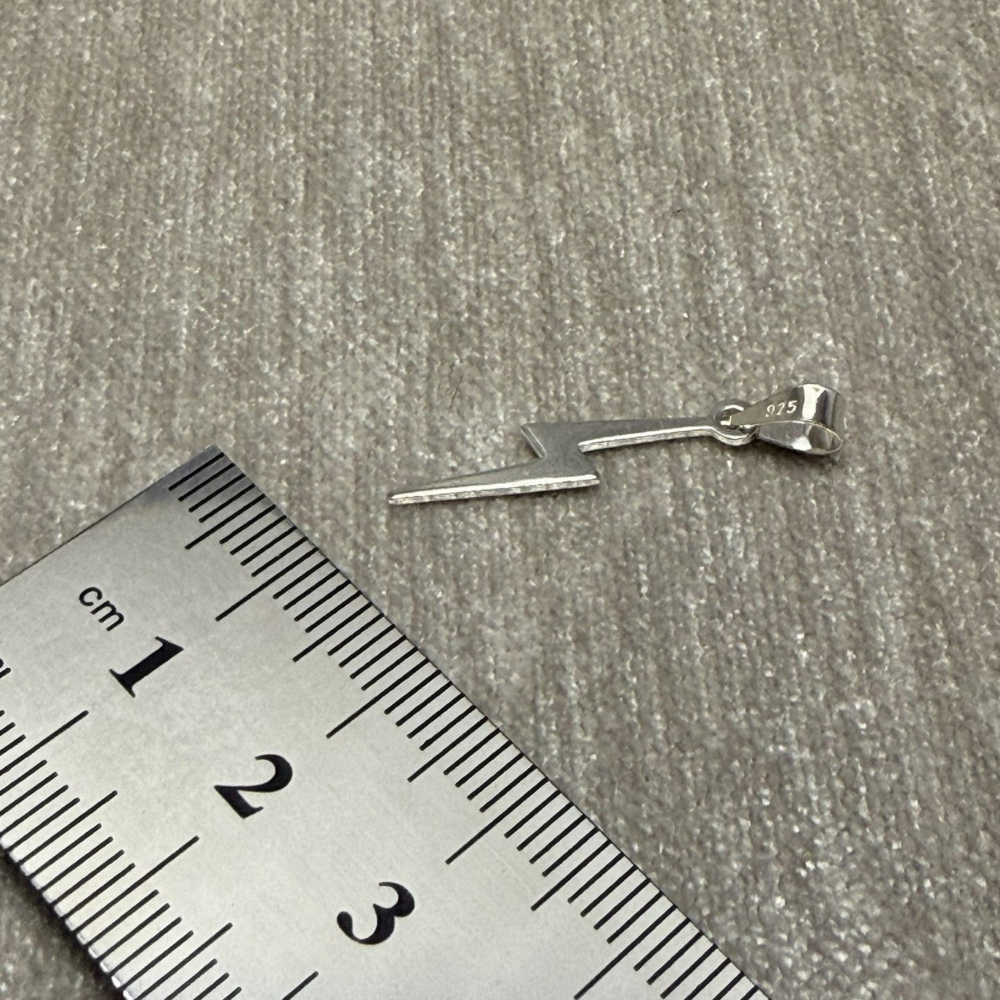 Lightning Bolt Sterling Silver 925 Pendant