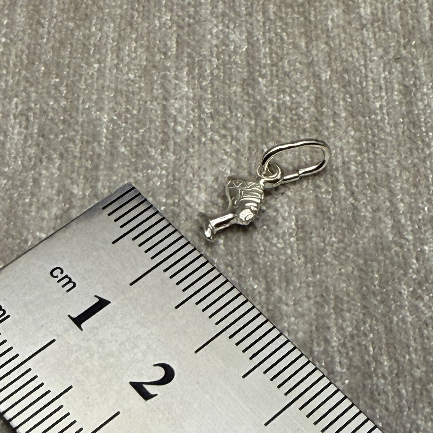 Egyptian Head Profile Sterling Silver 925 Pendant