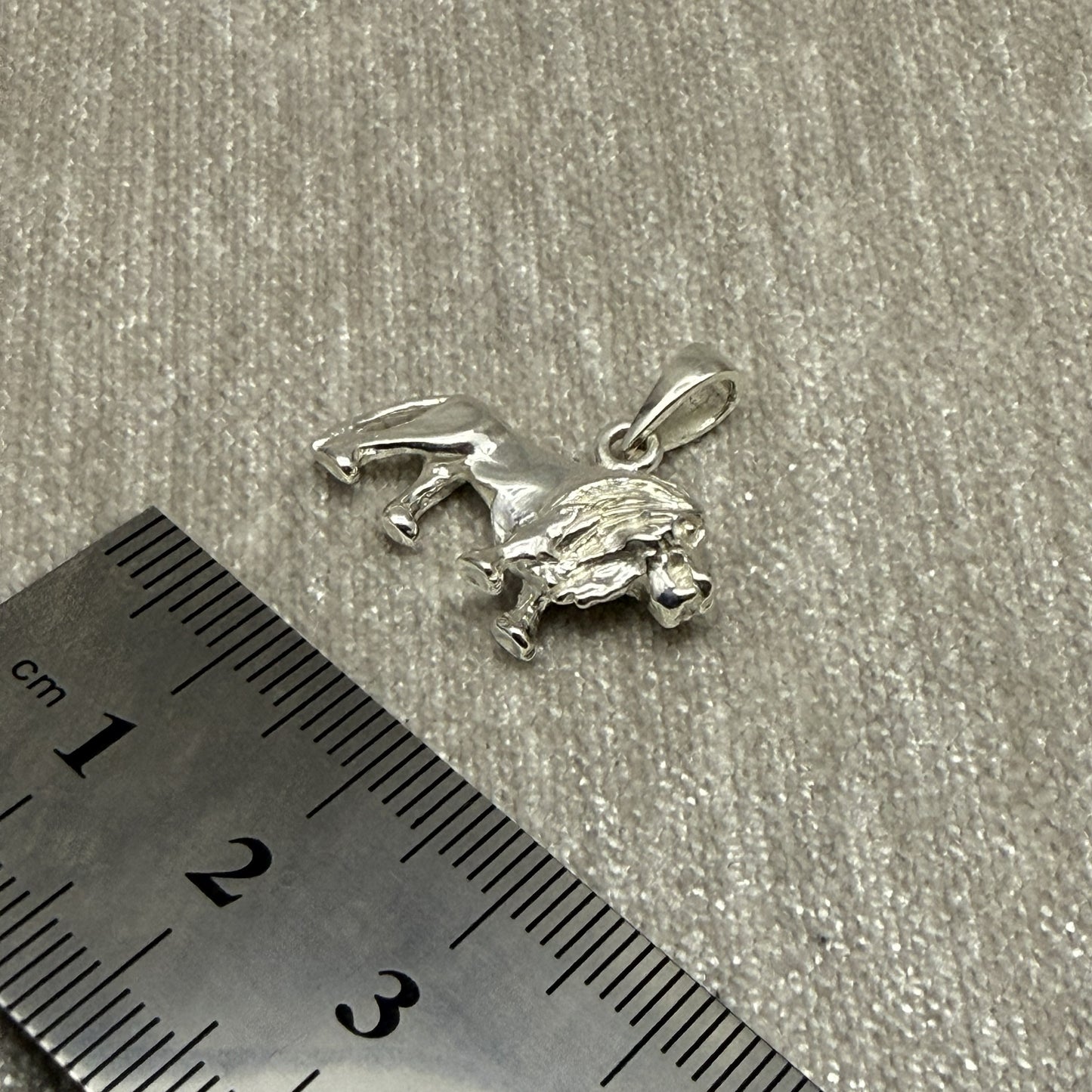 Full-body Lion Sterling Silver 925 Pendant