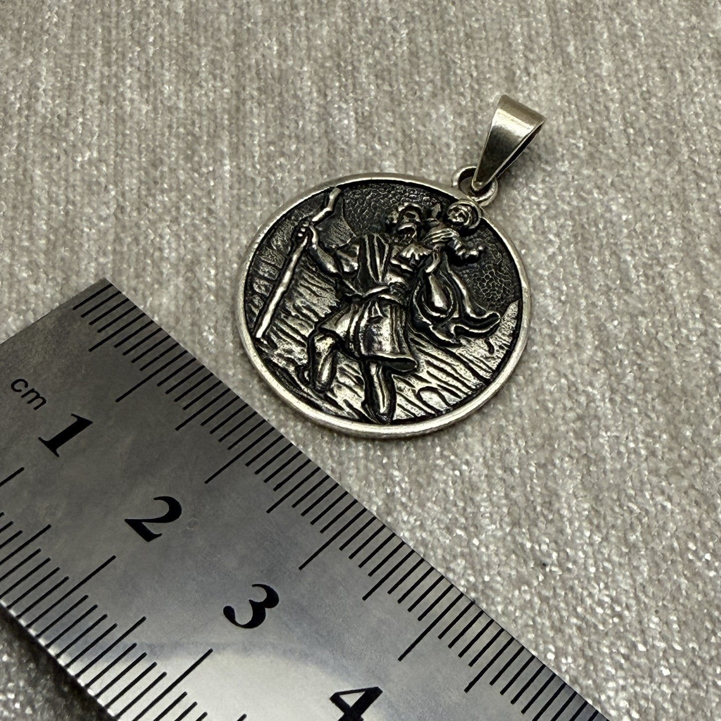 Saint Christopher Sterling Silver 925 Pendant