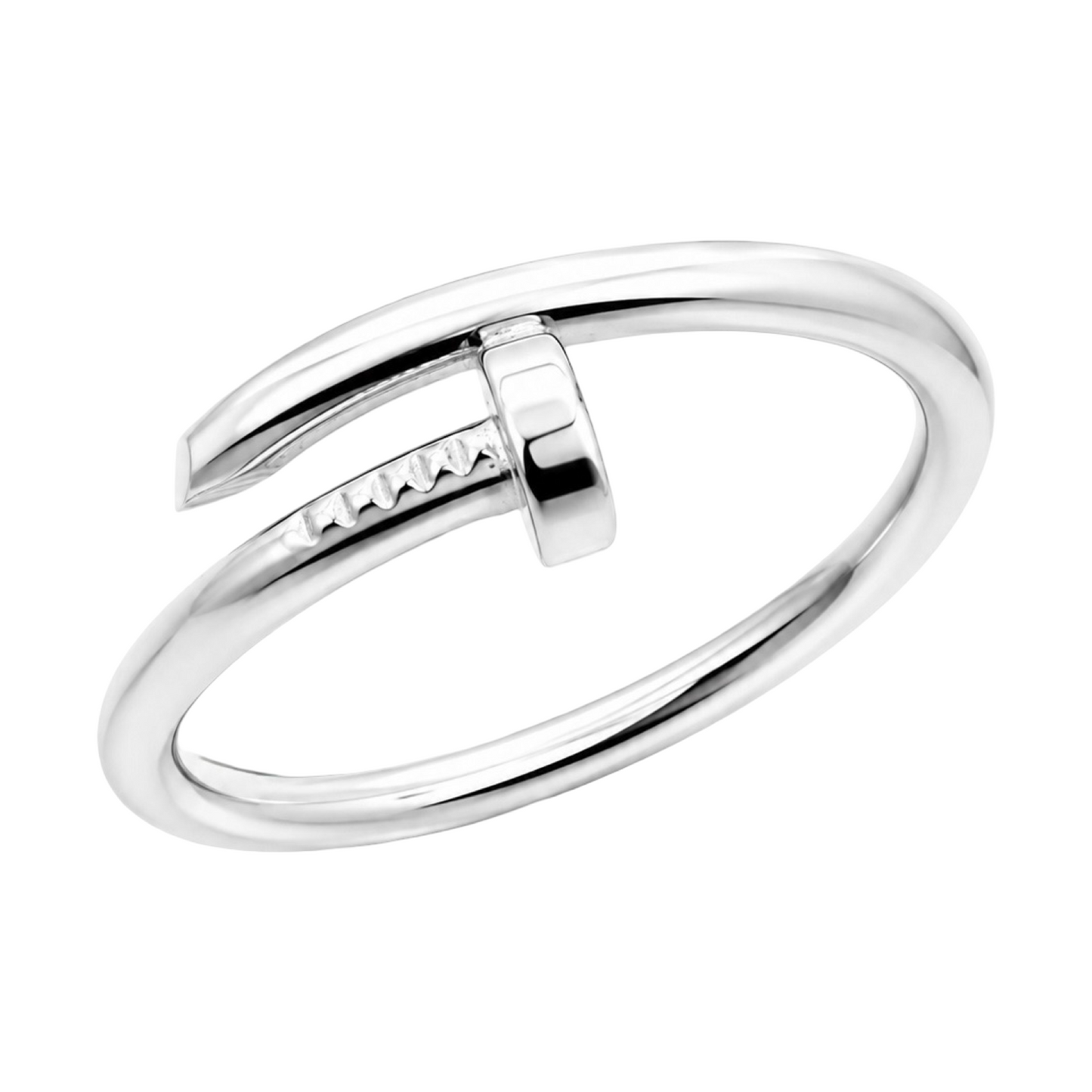 Nail Motif Ring Sterling Silver 925
