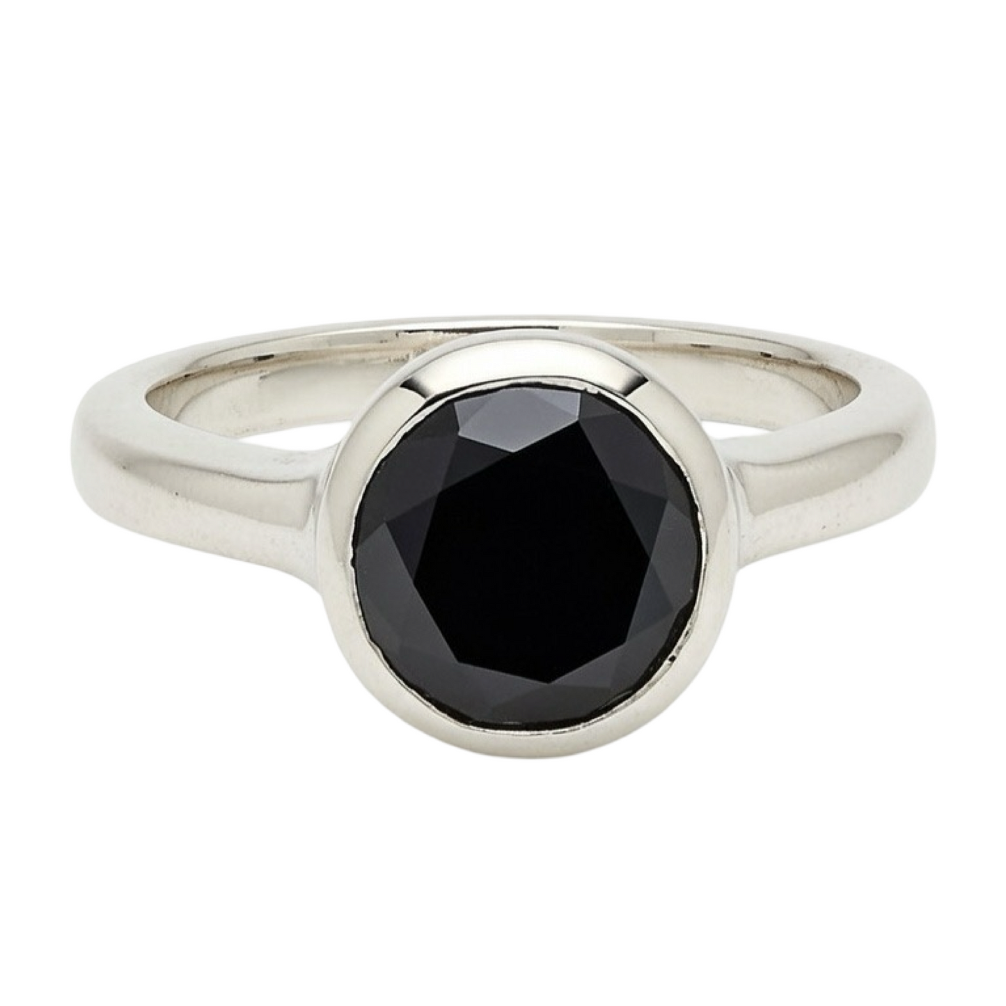 Midnight Bezel Solitaire 9ct white gold with 1ct Black Diamond Ring