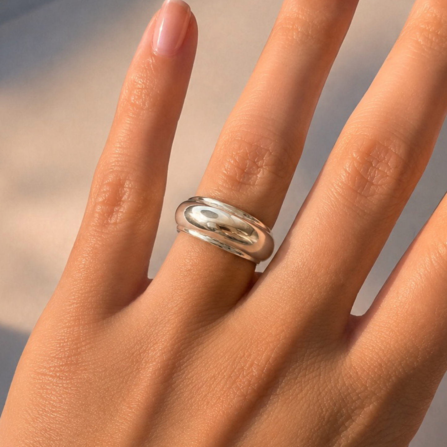 925 Sterling Silver Ancient Form Ring