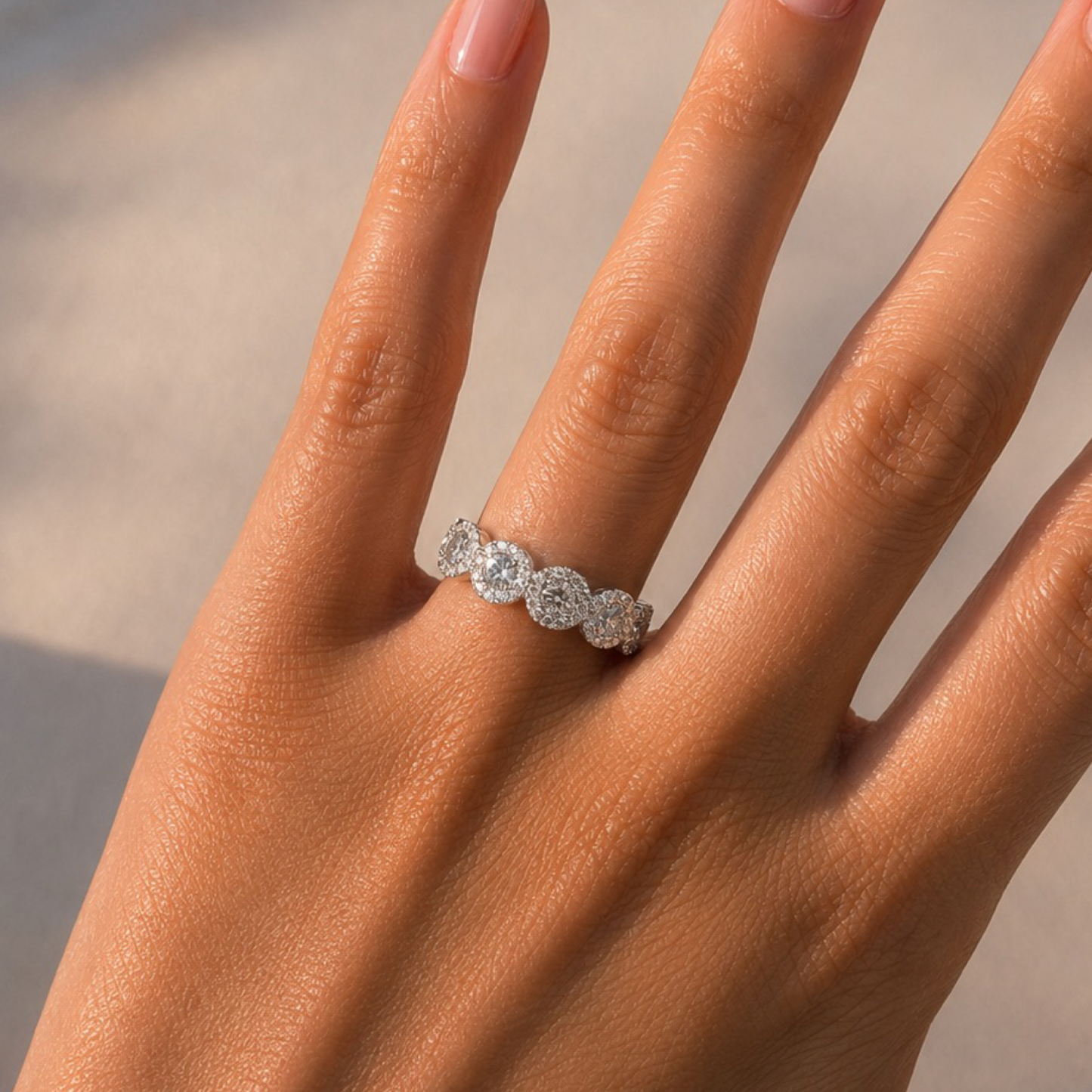 Cubic Zirconia Ring Sterling Silver 925