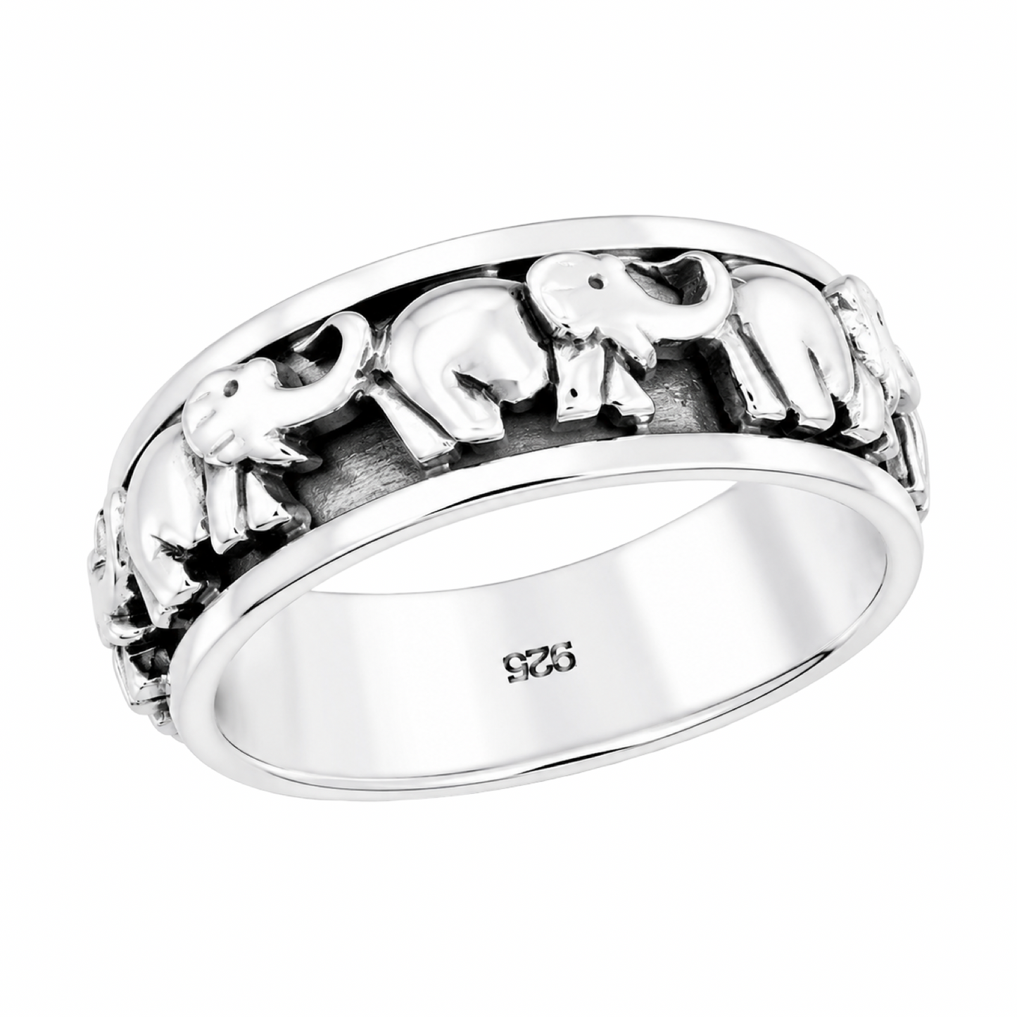Spinning Elephant Ring Sterling Silver 925