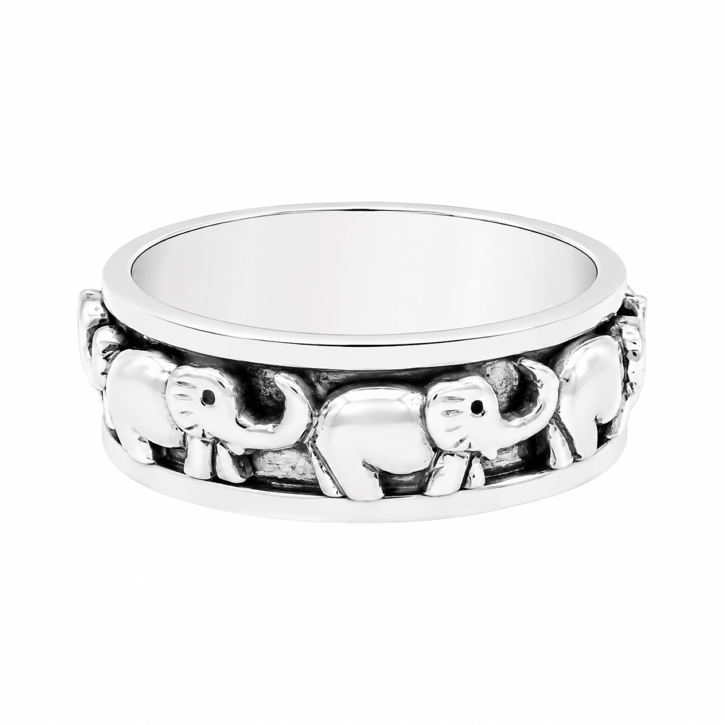 Spinning Elephant Ring Sterling Silver 925
