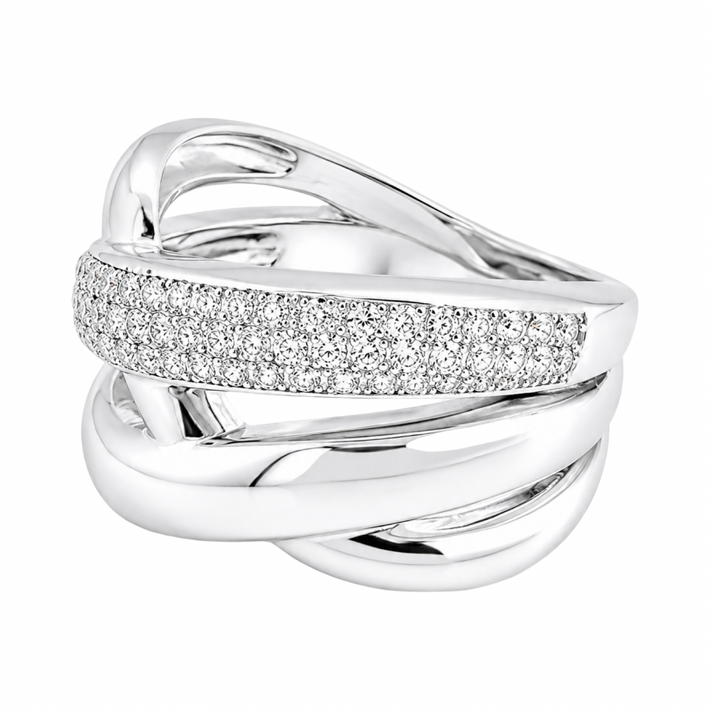 Bold Cubic Zirconia Ring Sterling Silver 925