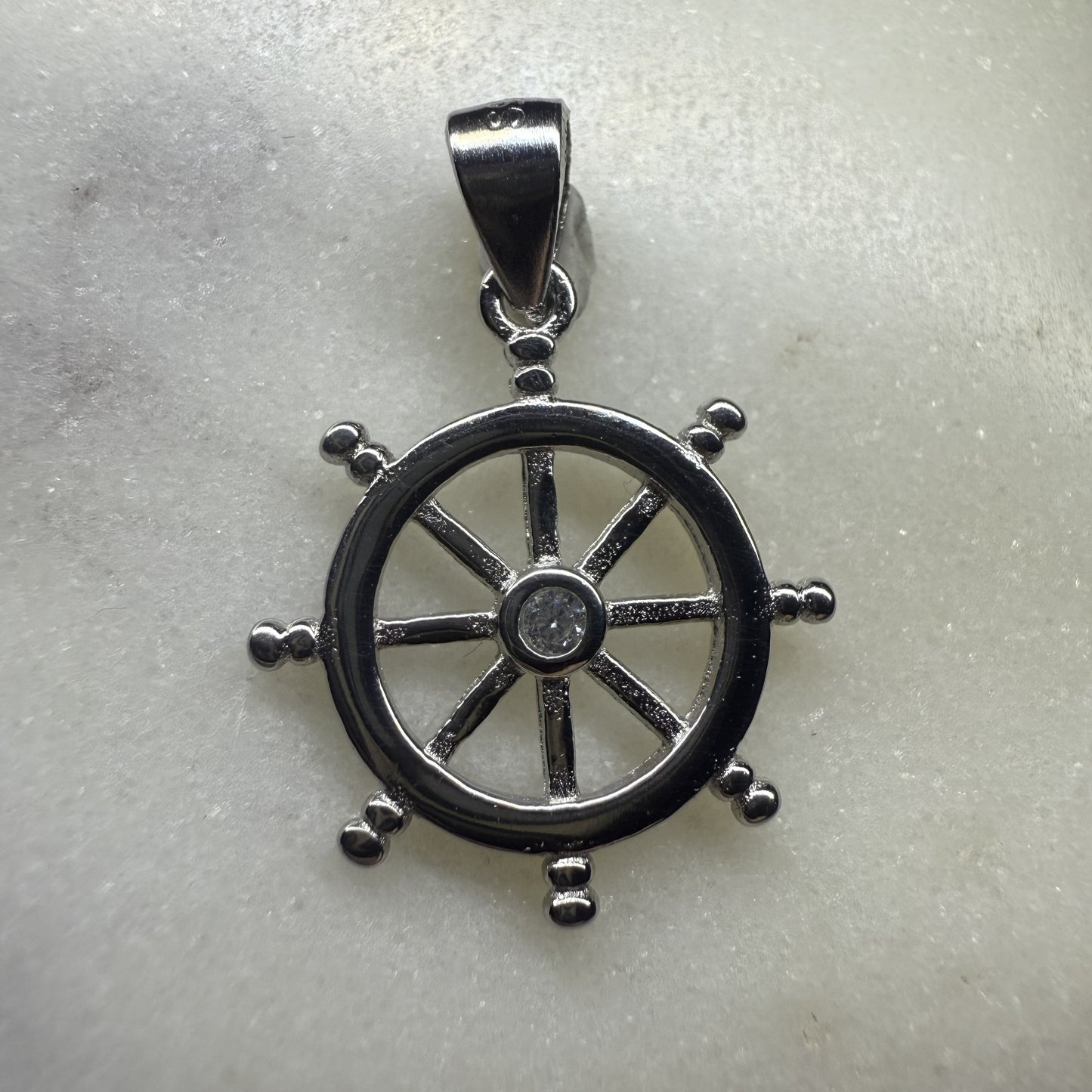 Boat Helm Sterling Silver 925 Pendant