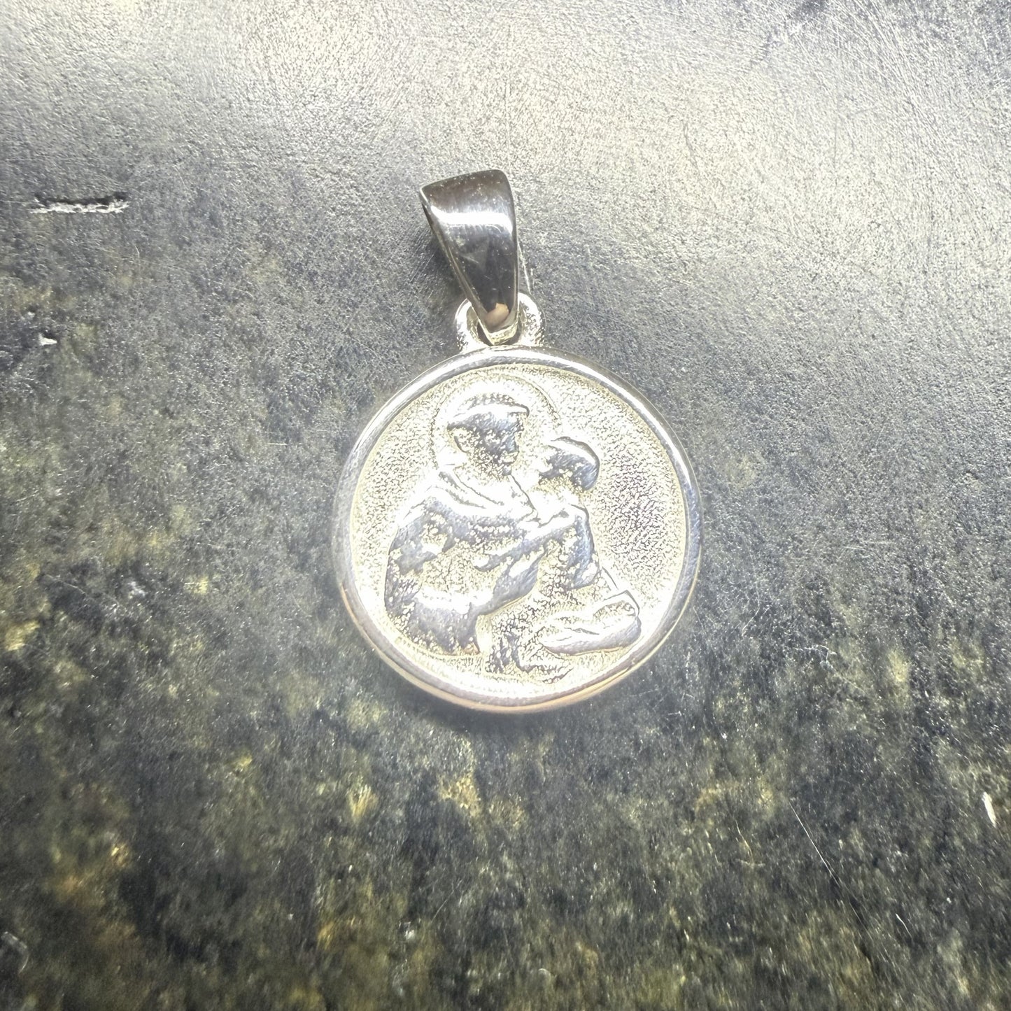 St Anthony Sterling Silver 925 Pendant