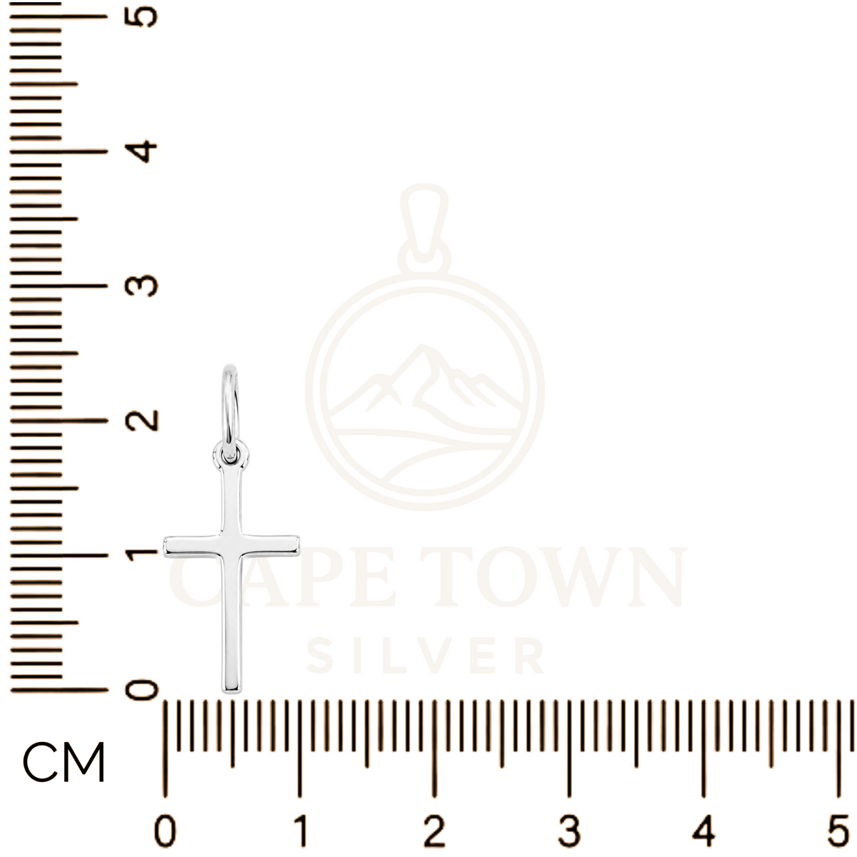 Small Plain Cross Sterling Silver 925