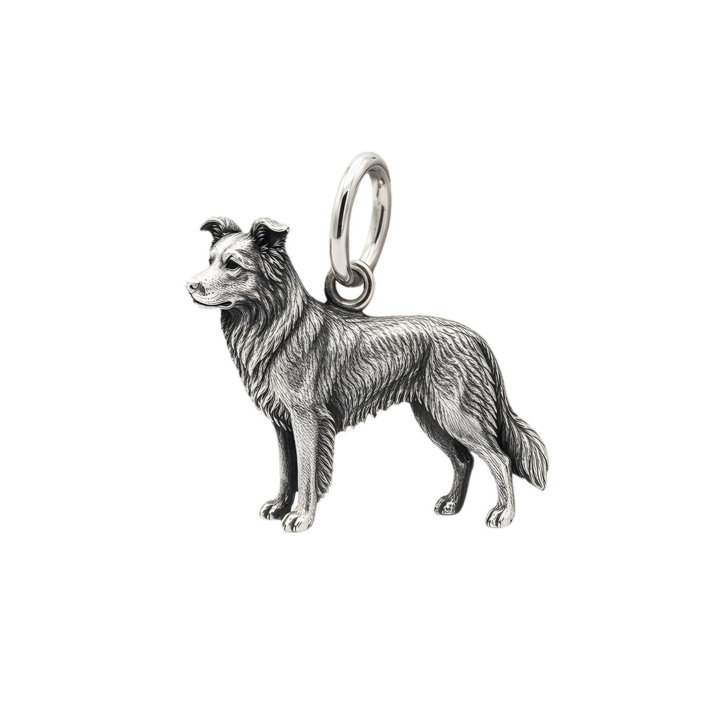 Border Collie Charm Pendant