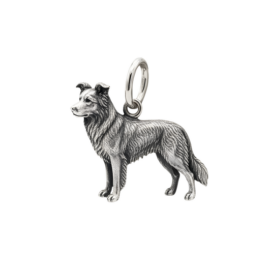 Border Collie Charm Pendant