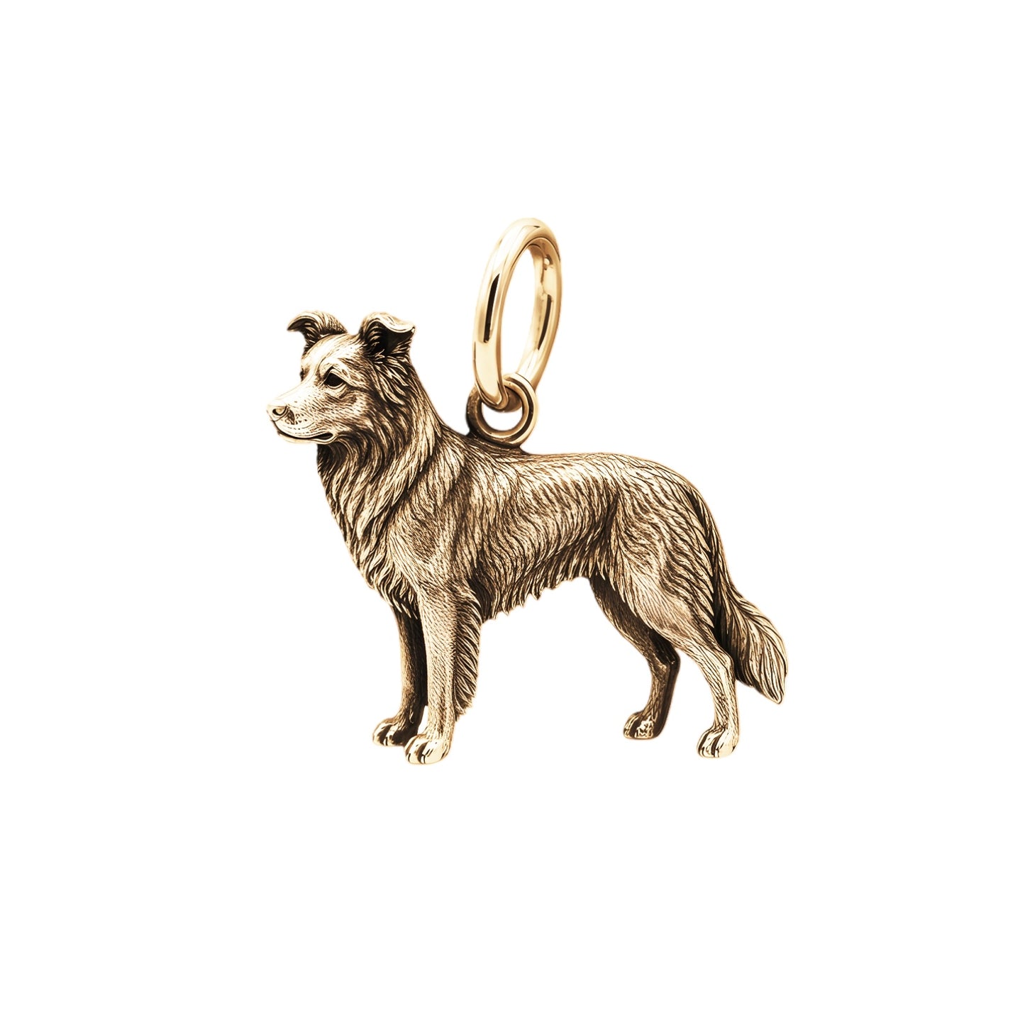 Border Collie Charm Pendant