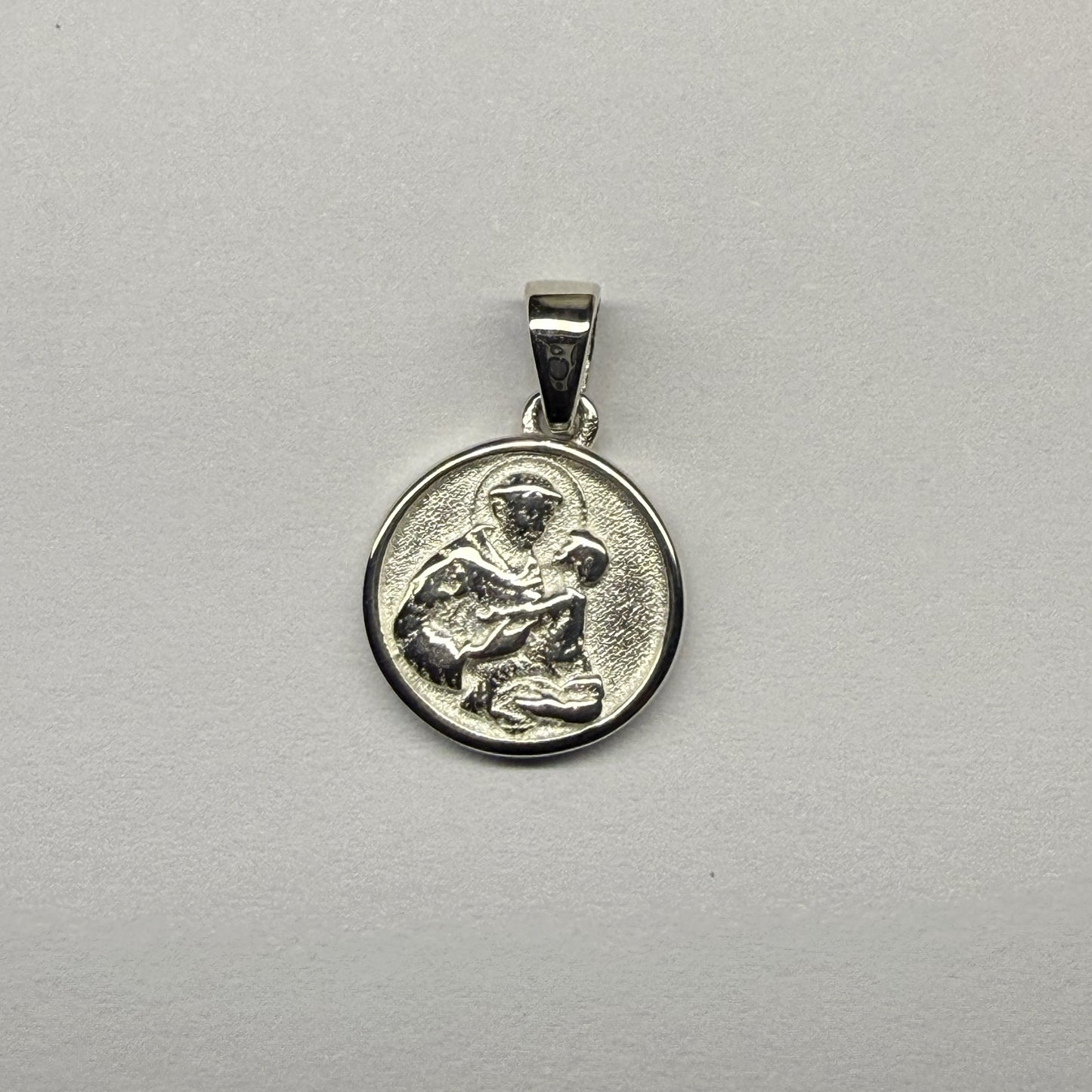 St Anthony Sterling Silver 925 Pendant
