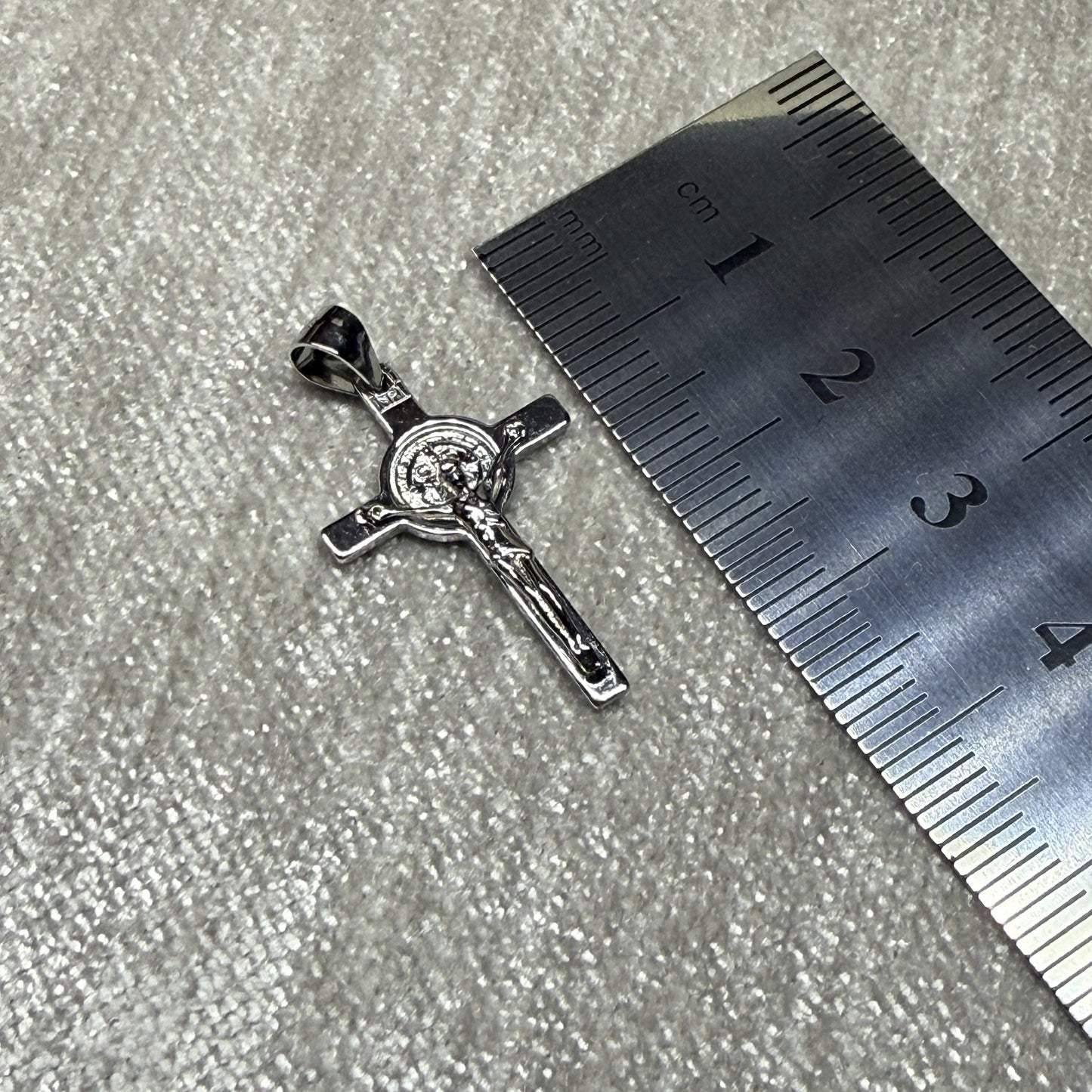 St Benedict Cross Sterling Silver 925 Pendant