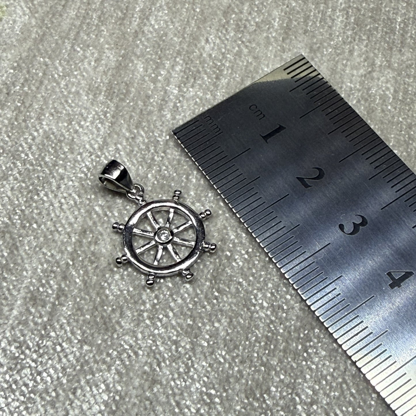 Boat Helm Sterling Silver 925 Pendant