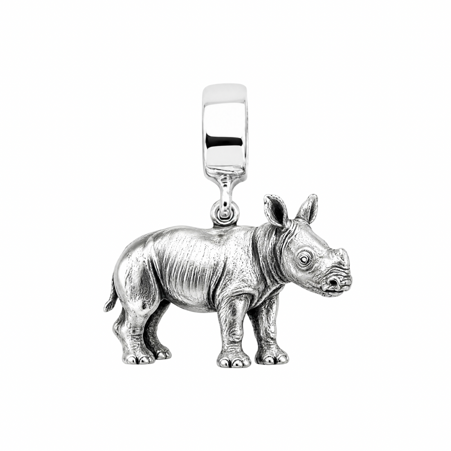 Handcrafted Rhino Calf Pendant