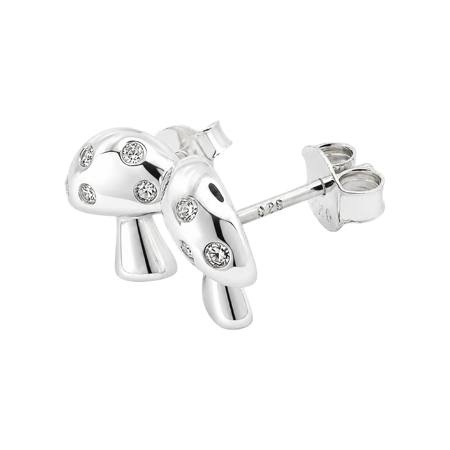Cubic Zirconia Mushroom Jewellery Set Sterling Silver 925