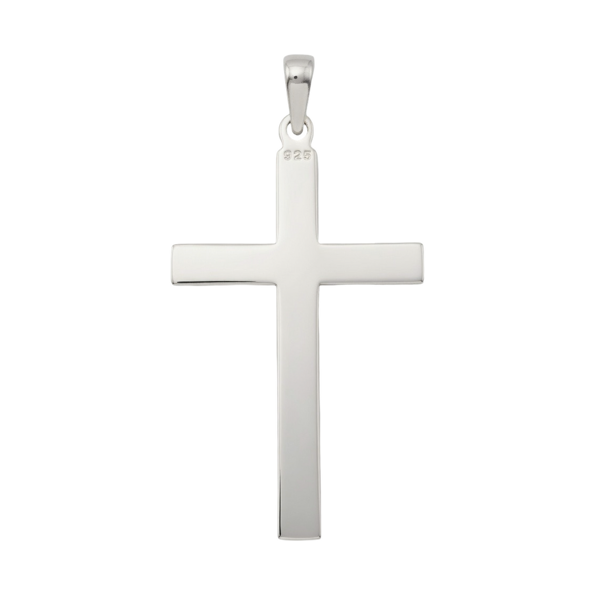 Classic Solid Cross Pendant Sterling Silver 925