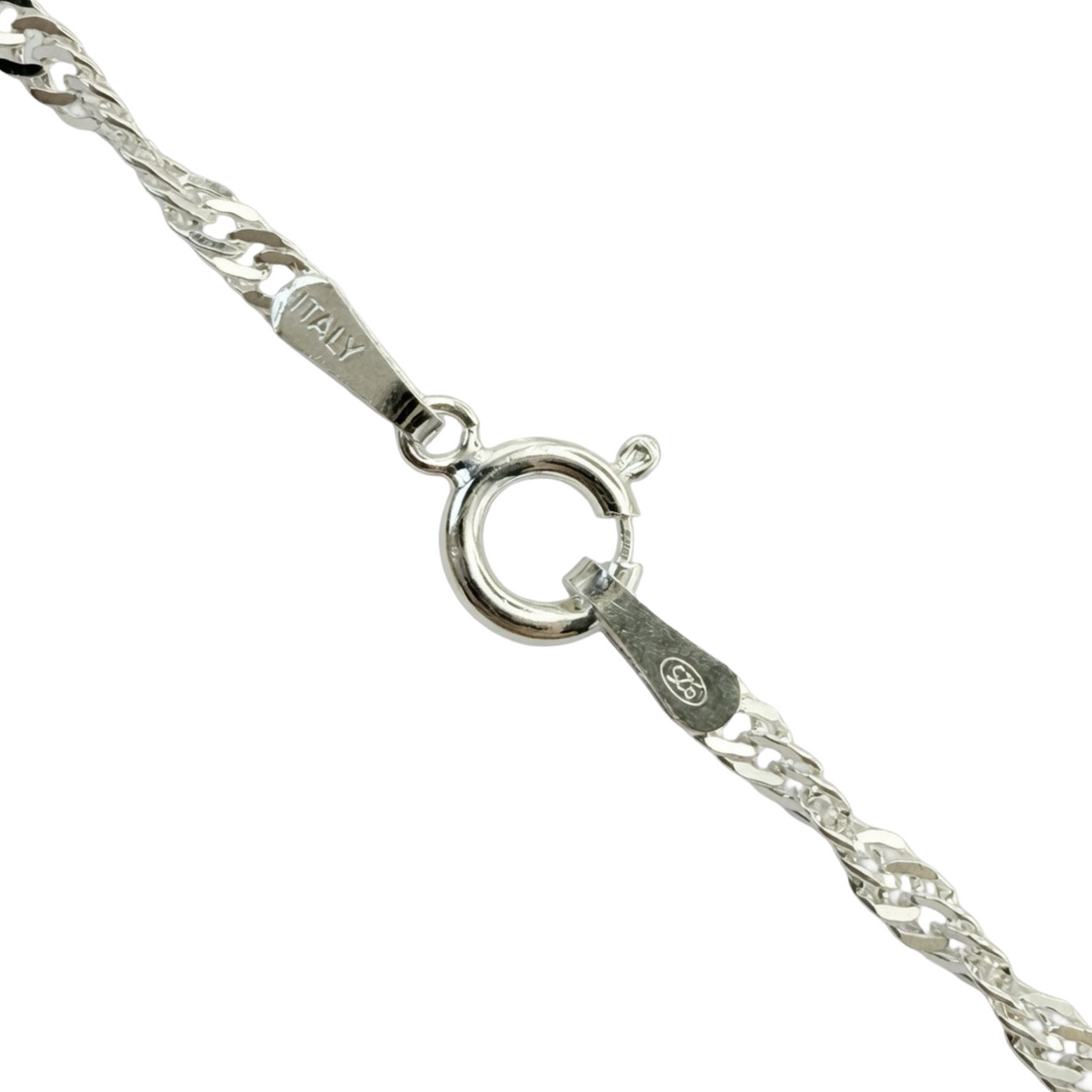 Bespoke Leopard Pendant Necklace 55cm Sterling Silver 925