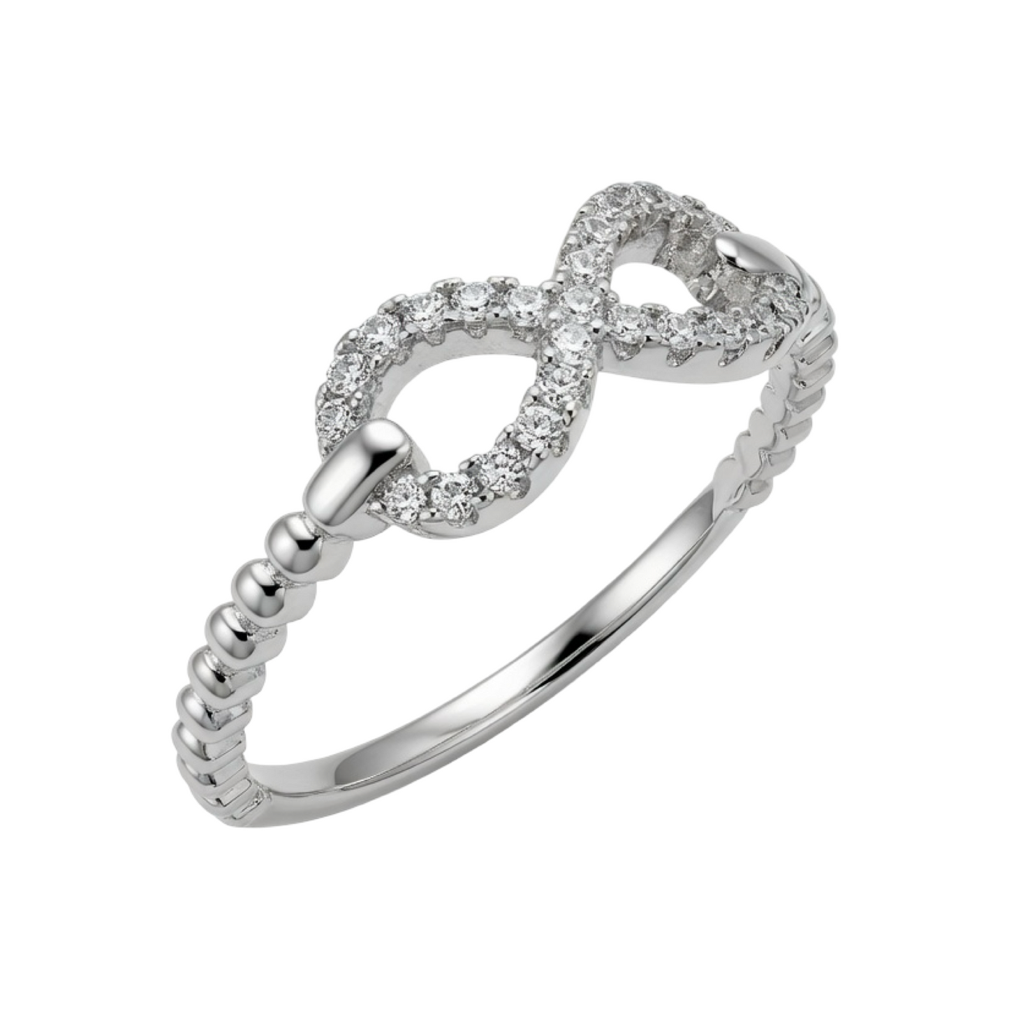 C/Z Infinity Ring Sterling Silver 925