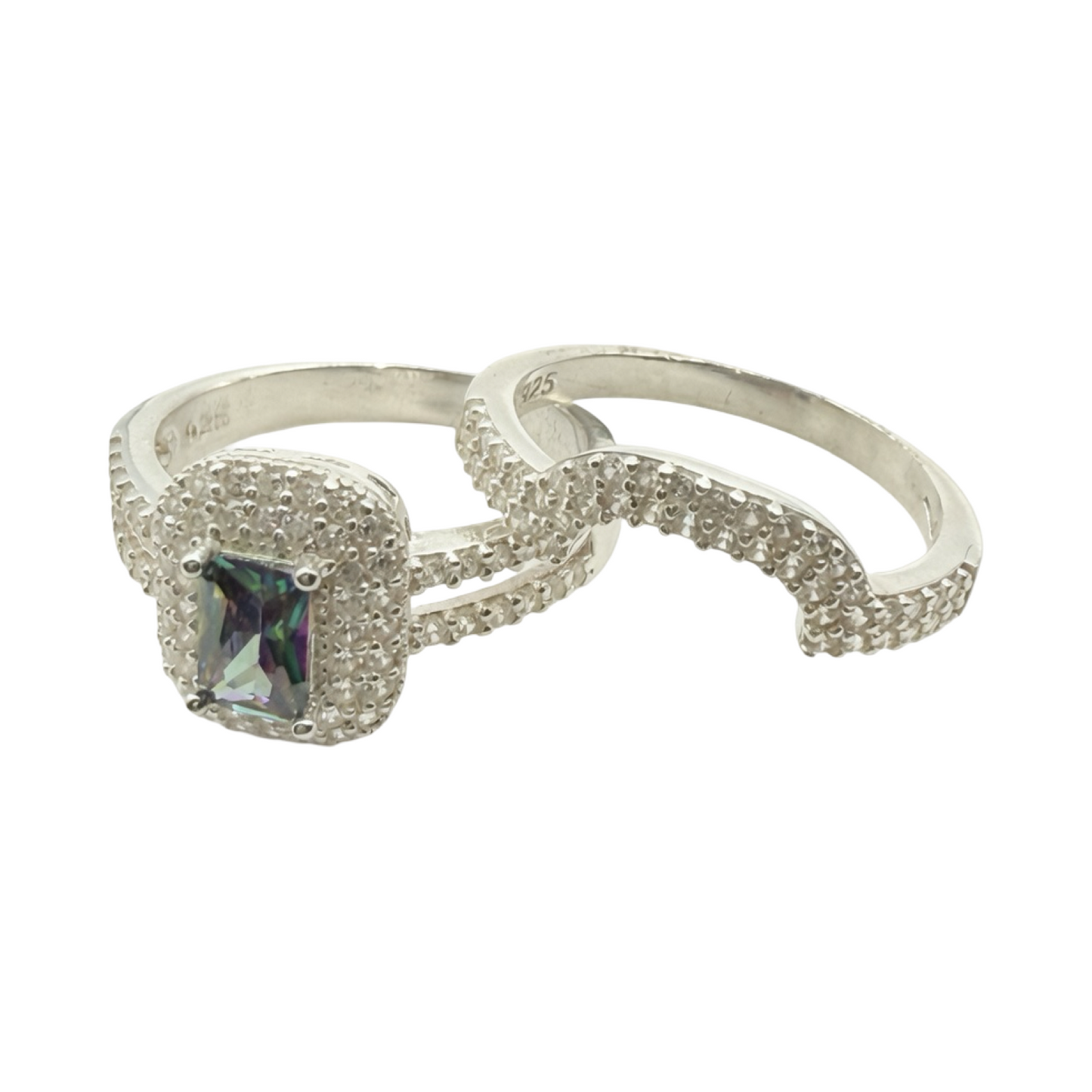 MOD Wedding Set Ring Sterling Silver 925
