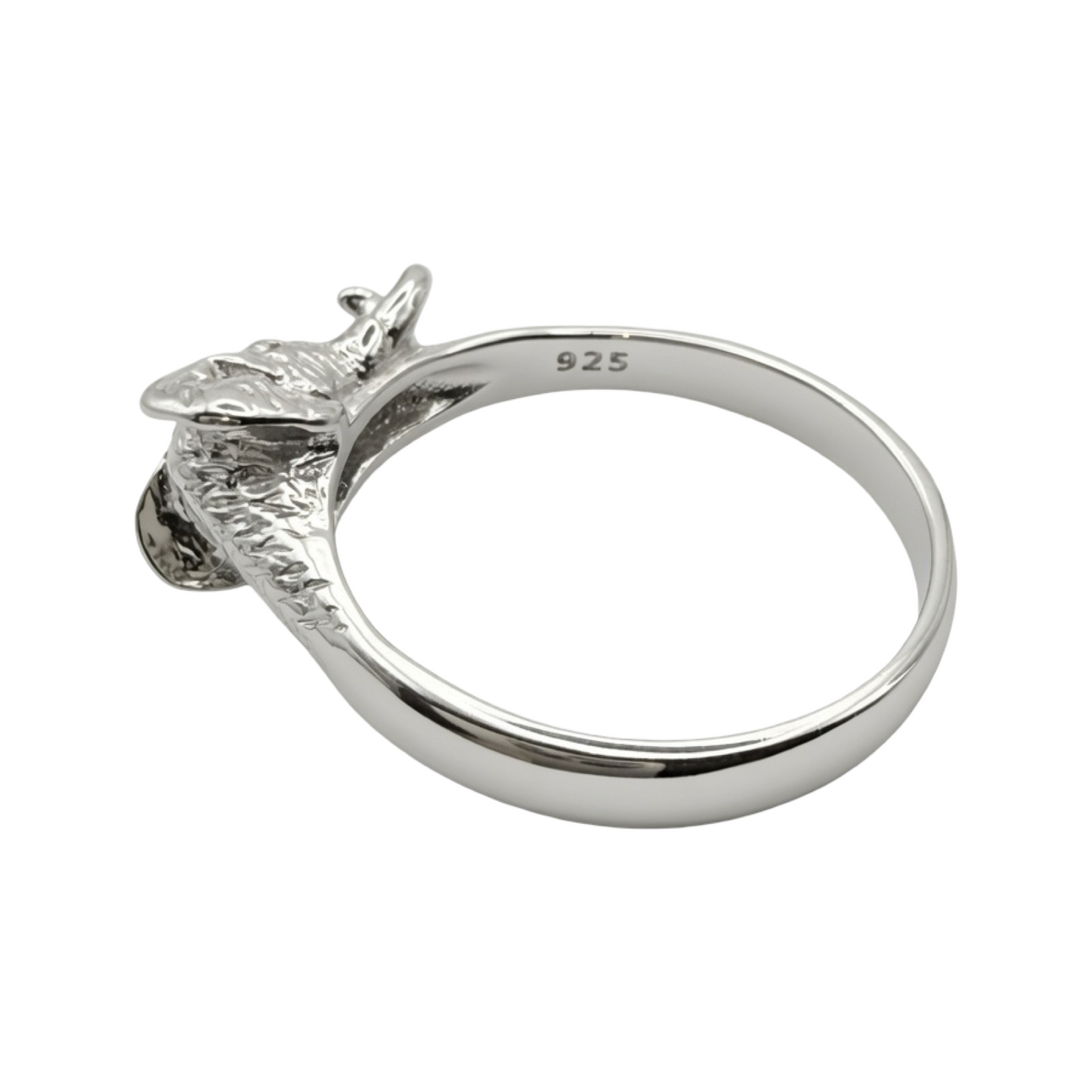 Elephant Head Ring Sterling Silver 925