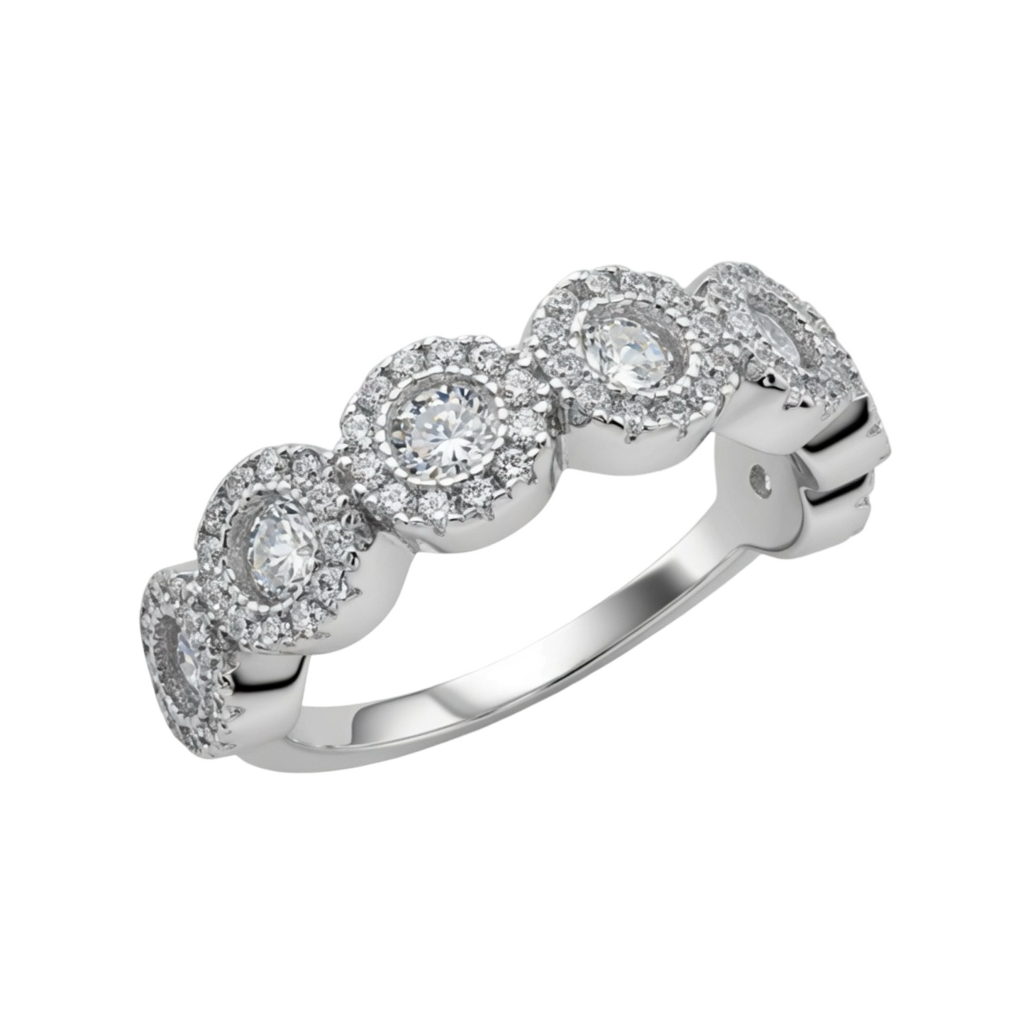 Cubic Zirconia Ring Sterling Silver 925