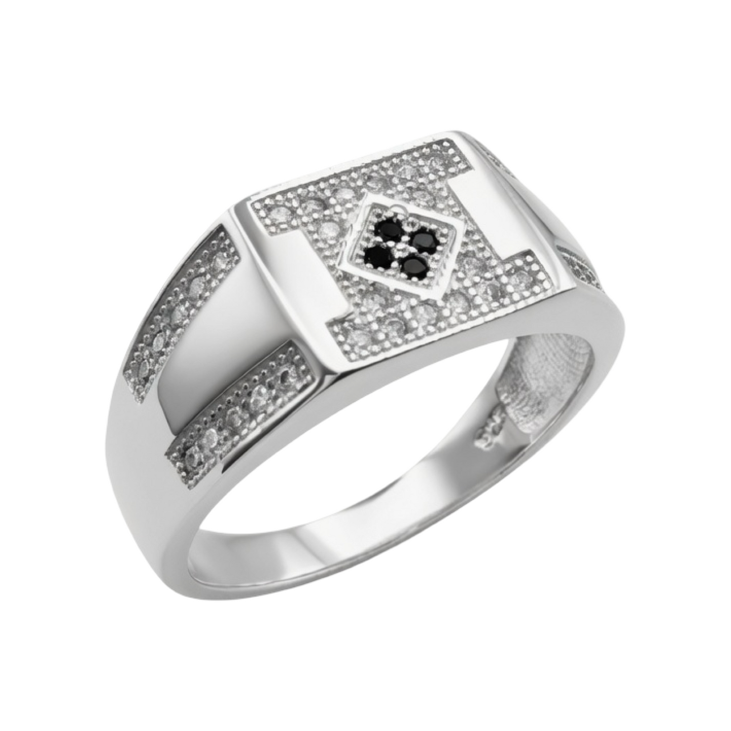 Gents GRD C/Z Ring Sterling Silver 925