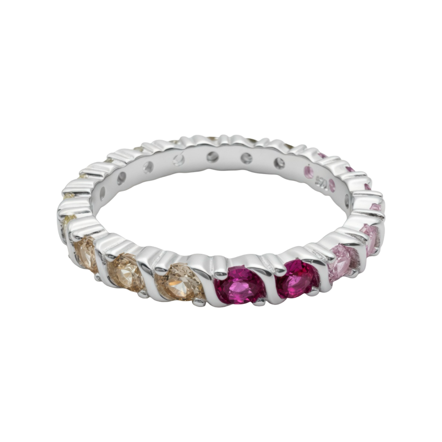 Eternal Multi-colour Ring Sterling Silver 925