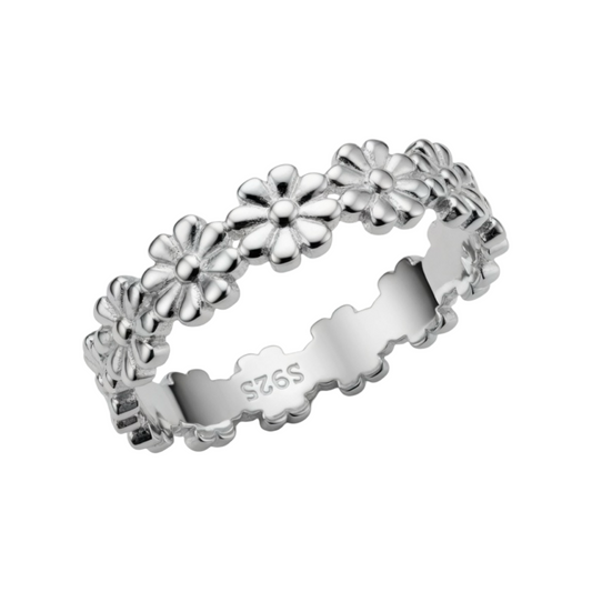 Eternal Flower Ring Sterling Silver 925