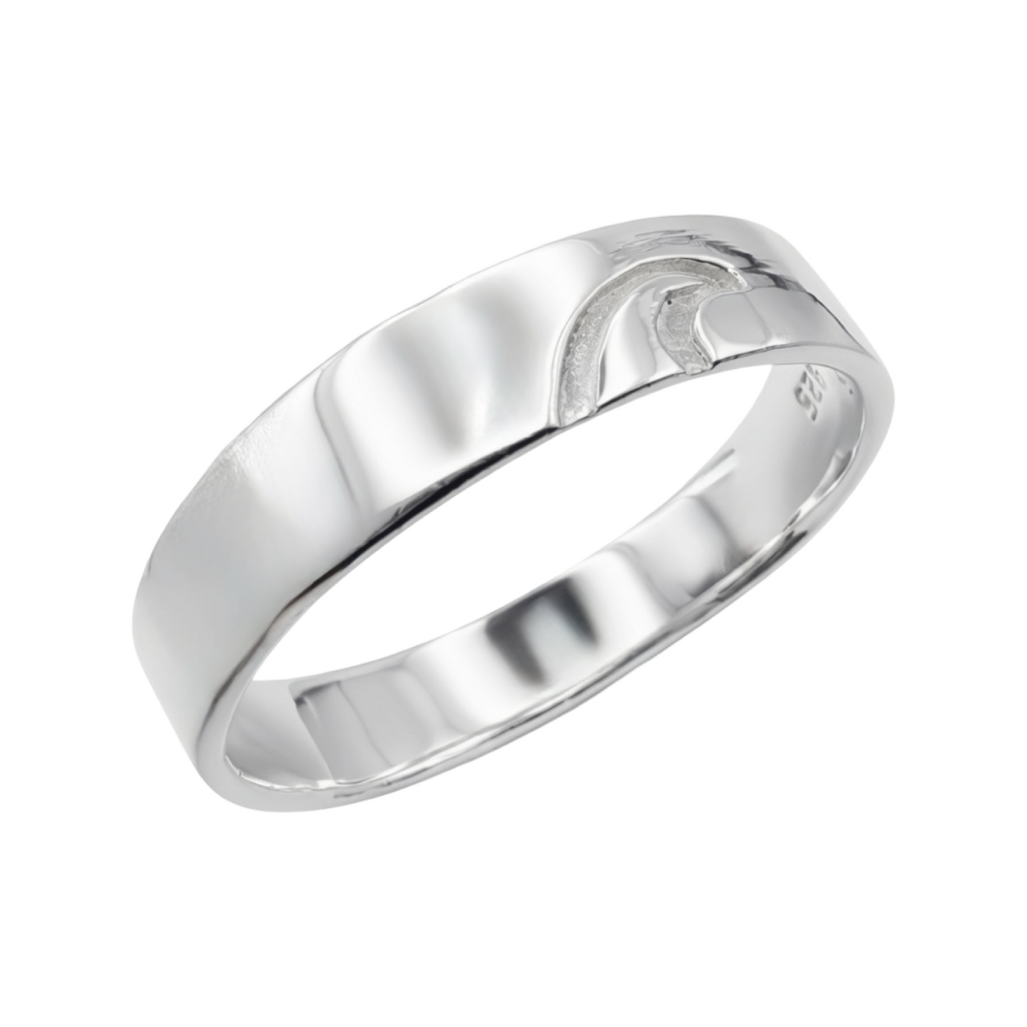 925 Sterling Silver Men's Surfer Ring