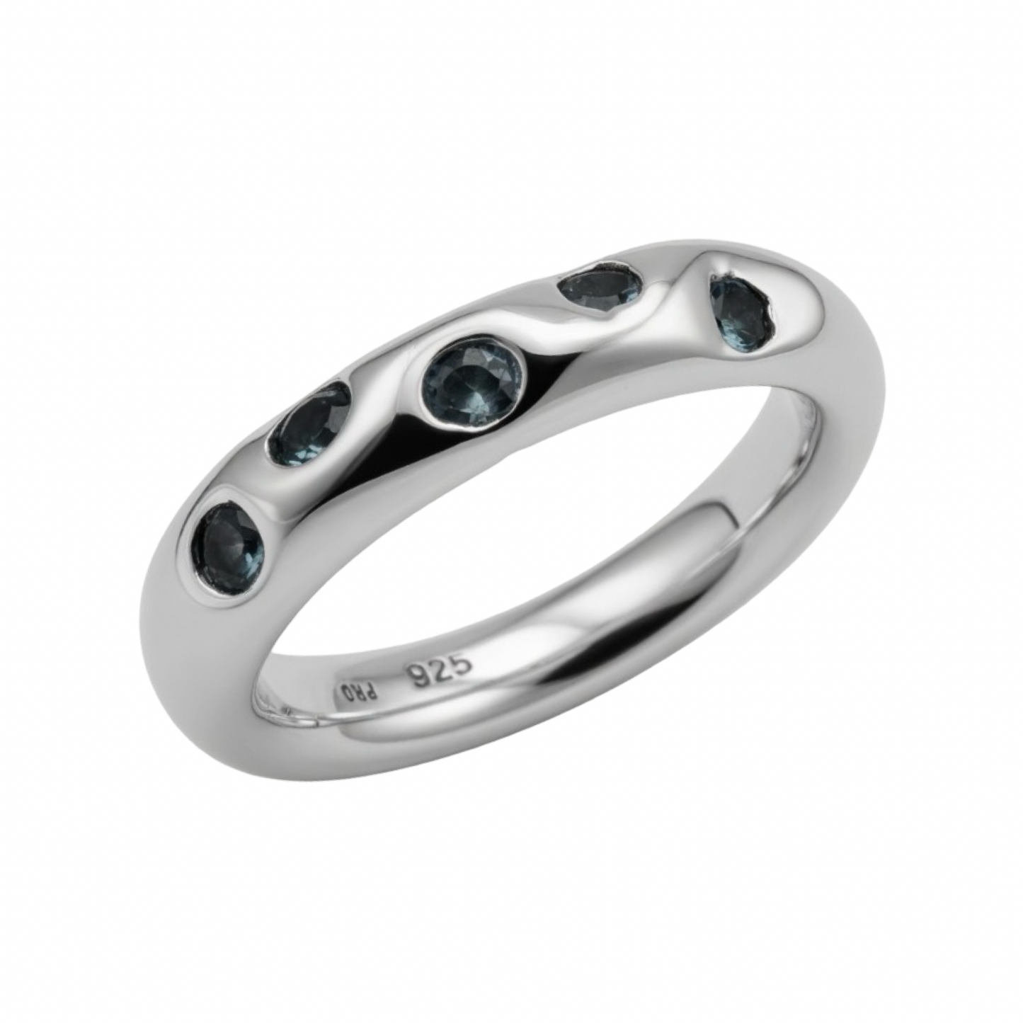 925 Stering Silver Handmade Topaz Sky Ring