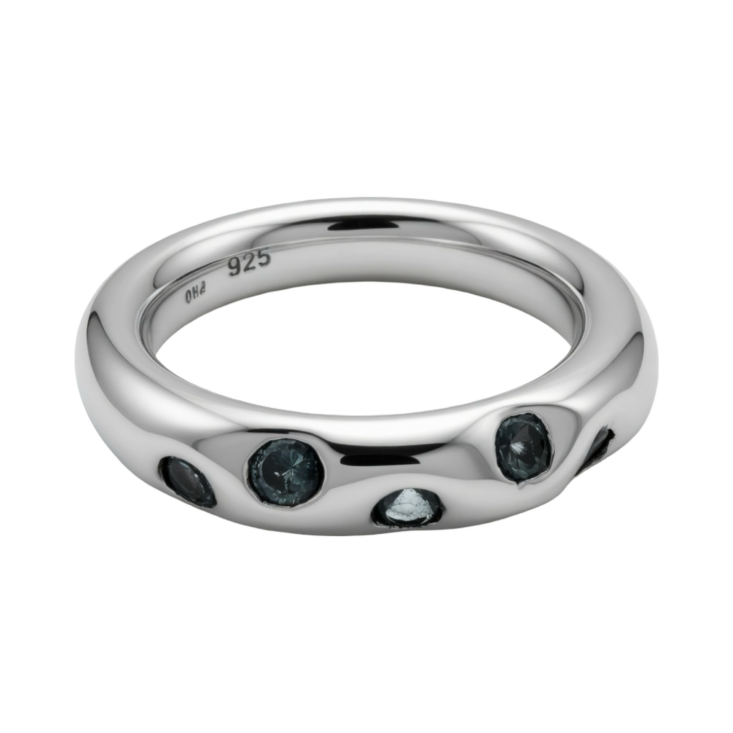 925 Stering Silver Handmade Topaz Sky Ring