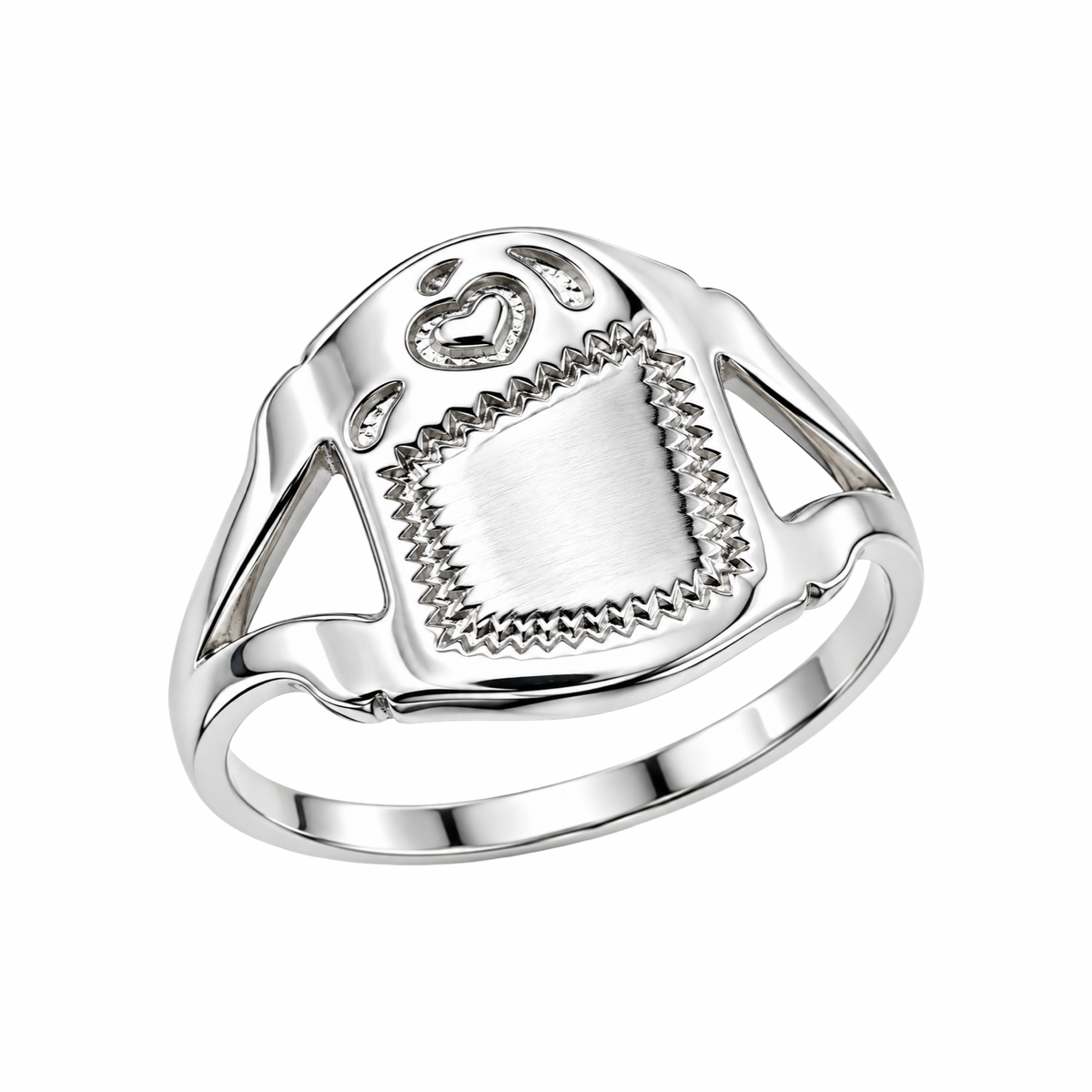 Vintage Style Signet Ring Sterling Silver 925